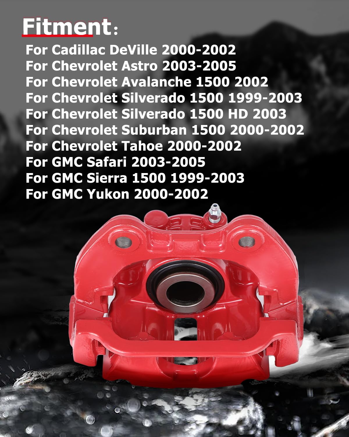 cciyu 18-B4726 18-B4727 Rear Left & Right Brake Calipers With Bracket For Cadillac,For Chevy,For GMC