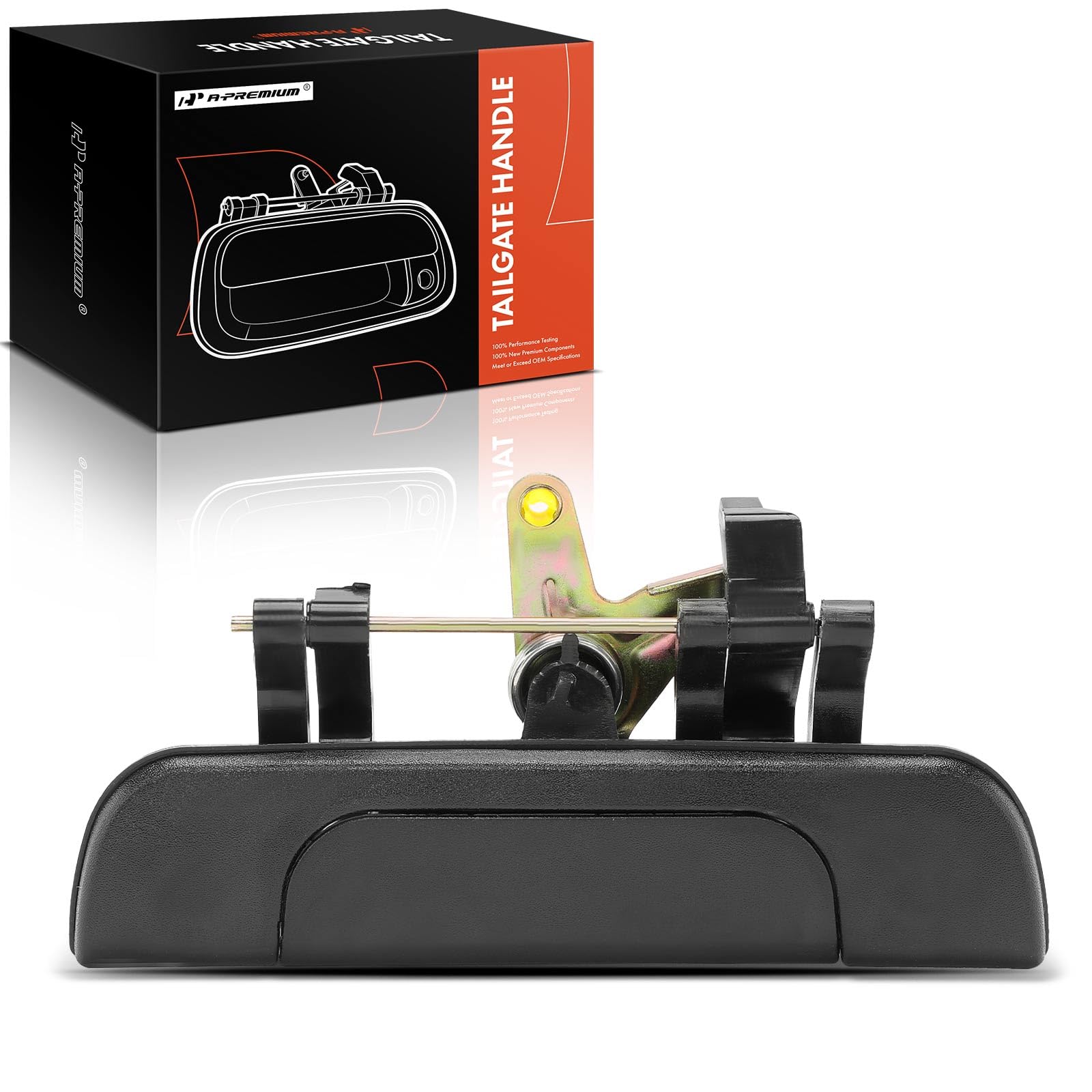 A-Premium - Textured Black Tailgate Handle Liftgate Latch Handle - Compatible with Toyota Tacoma 1995-2004 Pickup - Replace# TO1