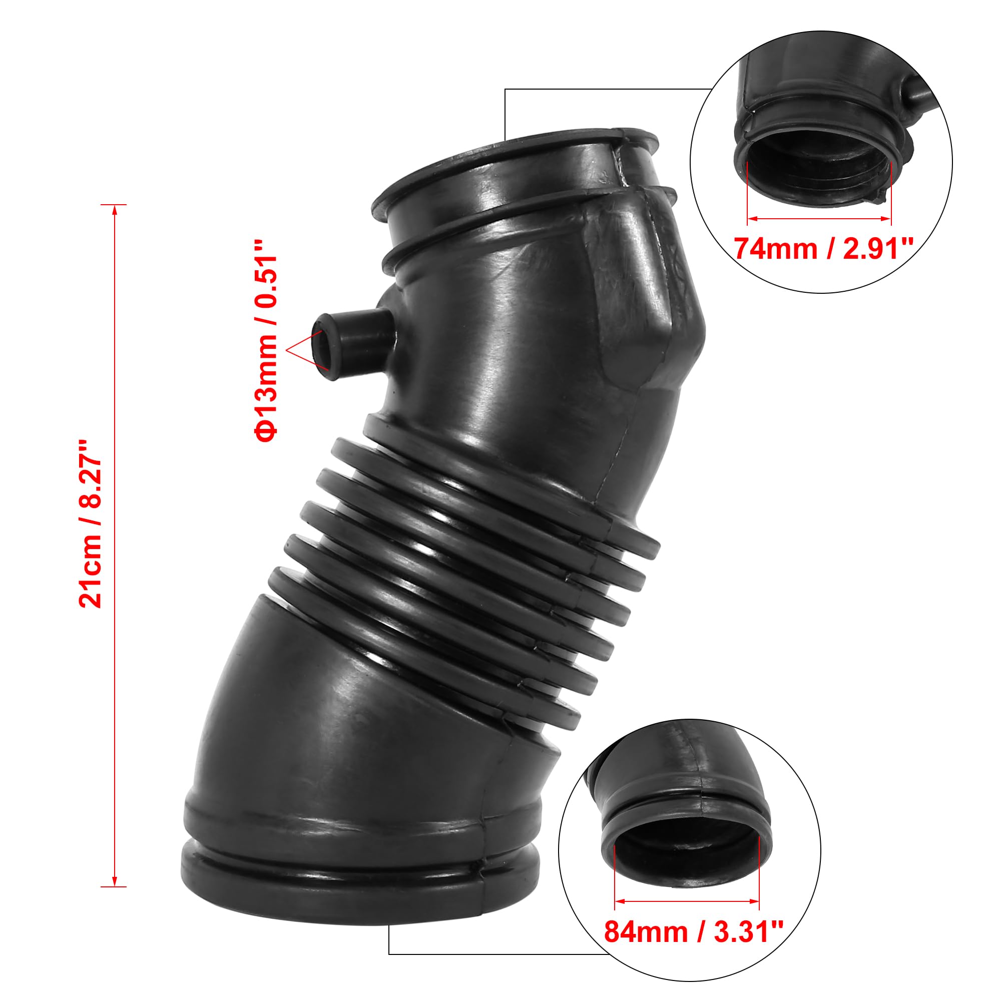 X AUTOHAUX Air Intake Hose Tube for Honda Pilot 2009-2015 17228RN0A00 17228RN0R00