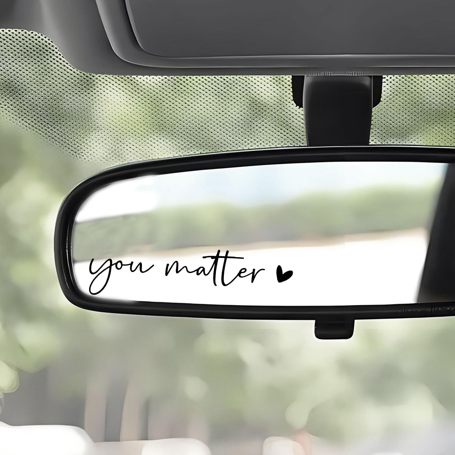 2 X You Matter Rearview Mirror Decal Water Bottle Stickers Affirmation Reminder Sticker Laptop Bumper Sticker Tumbler Vinyl Stic