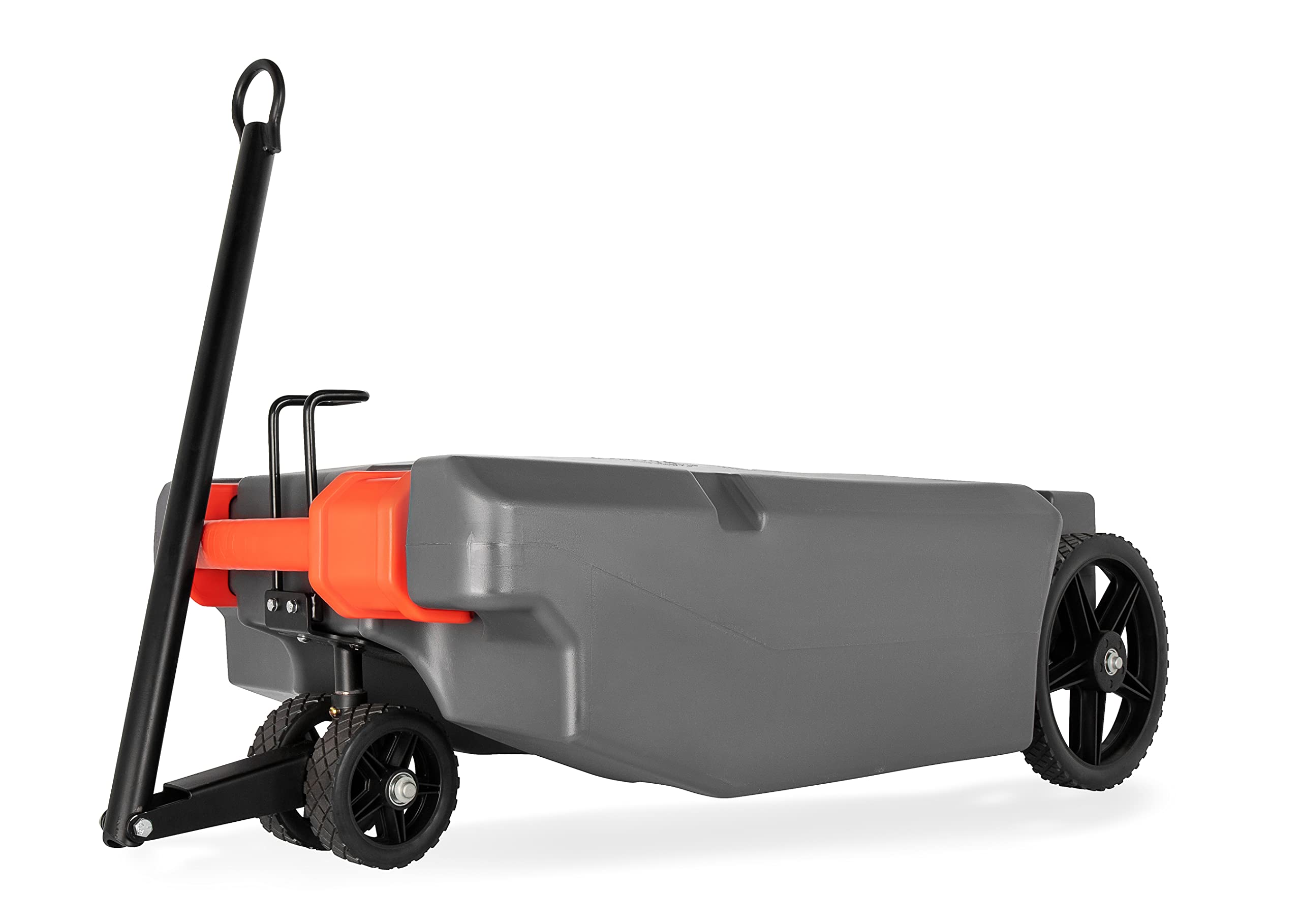 Camco Rhino 36-Gallon Portable Camper / Rv Tote Tank - Features 2 Steerable No-Flat Front Wheels & Built-In Gate Valve - Includes Removable 24' Tow Bar, 3’ Rv Sewer Hose & More Rv Accessories (39007)