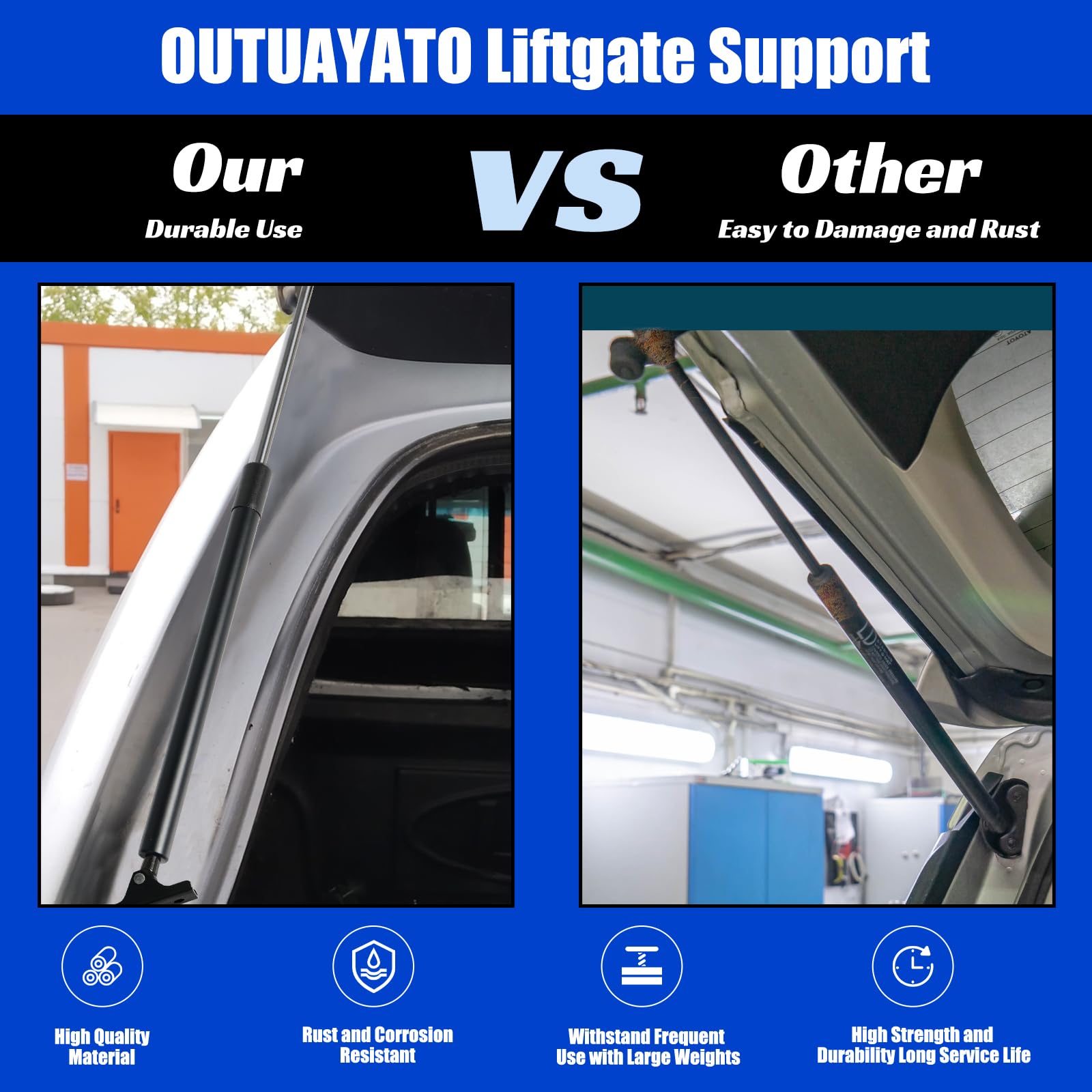 Otuayauto Rear Hatch Struts Replacement For Jeep Cherokee Xj 1997-2001 Premium Tailgate Lift Supports Shock Gas Spring Set Oe 55