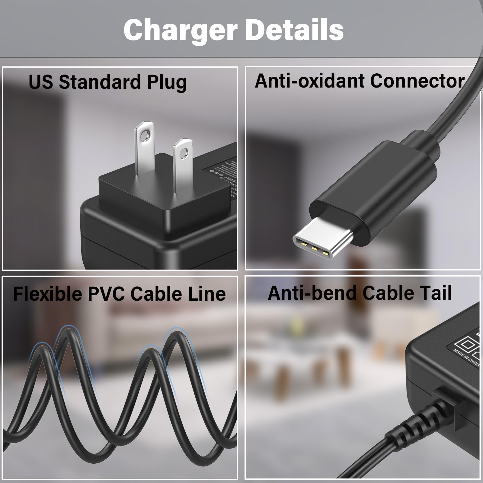 HIENADTOR 5V Charger AC/DC Adapter for NOCO Boost X Jump Starter, UL Listed, 6.5FT, Model YNQX12G050200UL