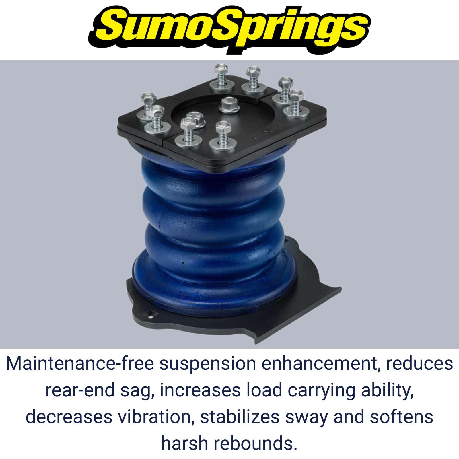 SuperSprings SSR-203-40-2 | SumoSprings Rear for Chevrolet Silverado 2500|3500, GMC Sierra 2500|3500, blue