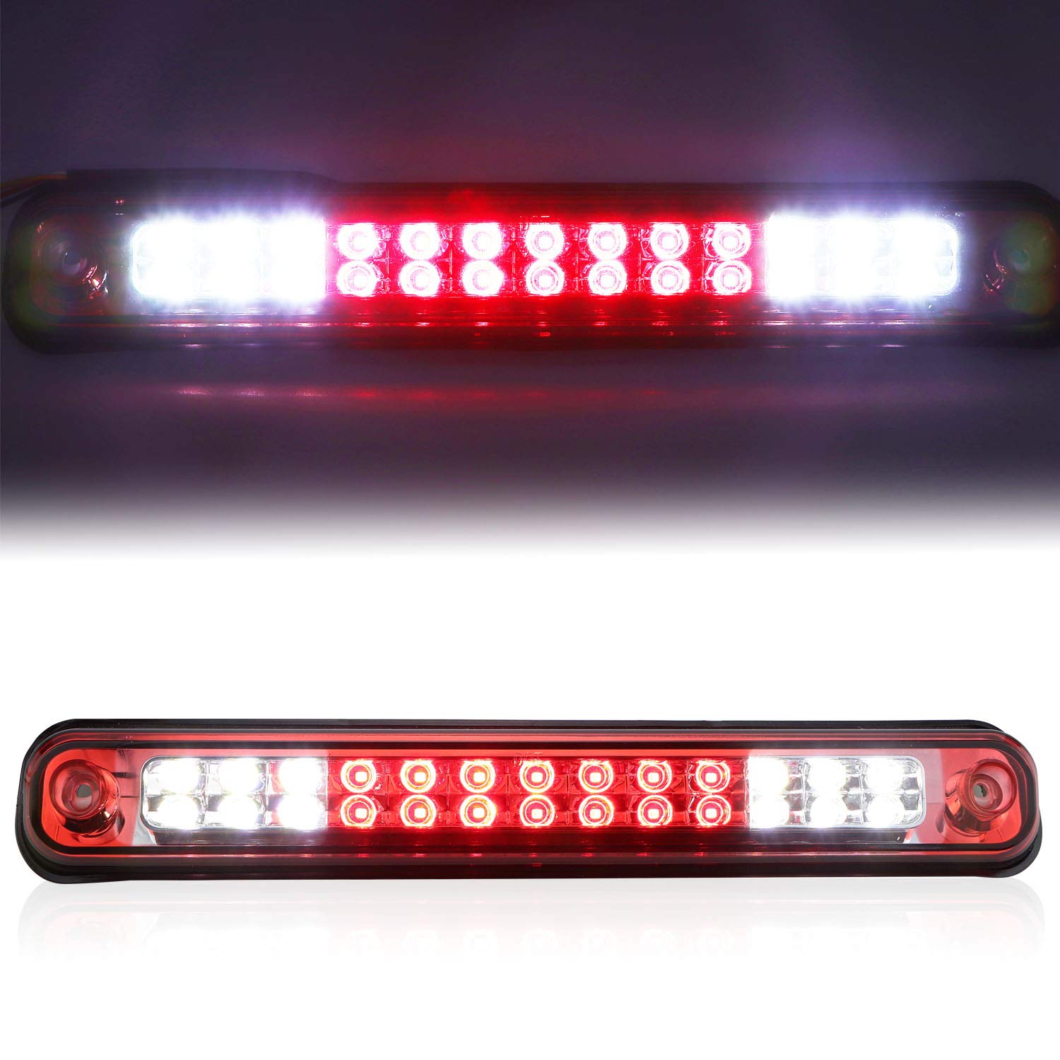 Tresound Led Third 3Rd Brake Light For 1988-2000 Chevy Gmc C/K 1500 2500 3500 Rear Cargo Lamp High Mount Stop Light (Red)