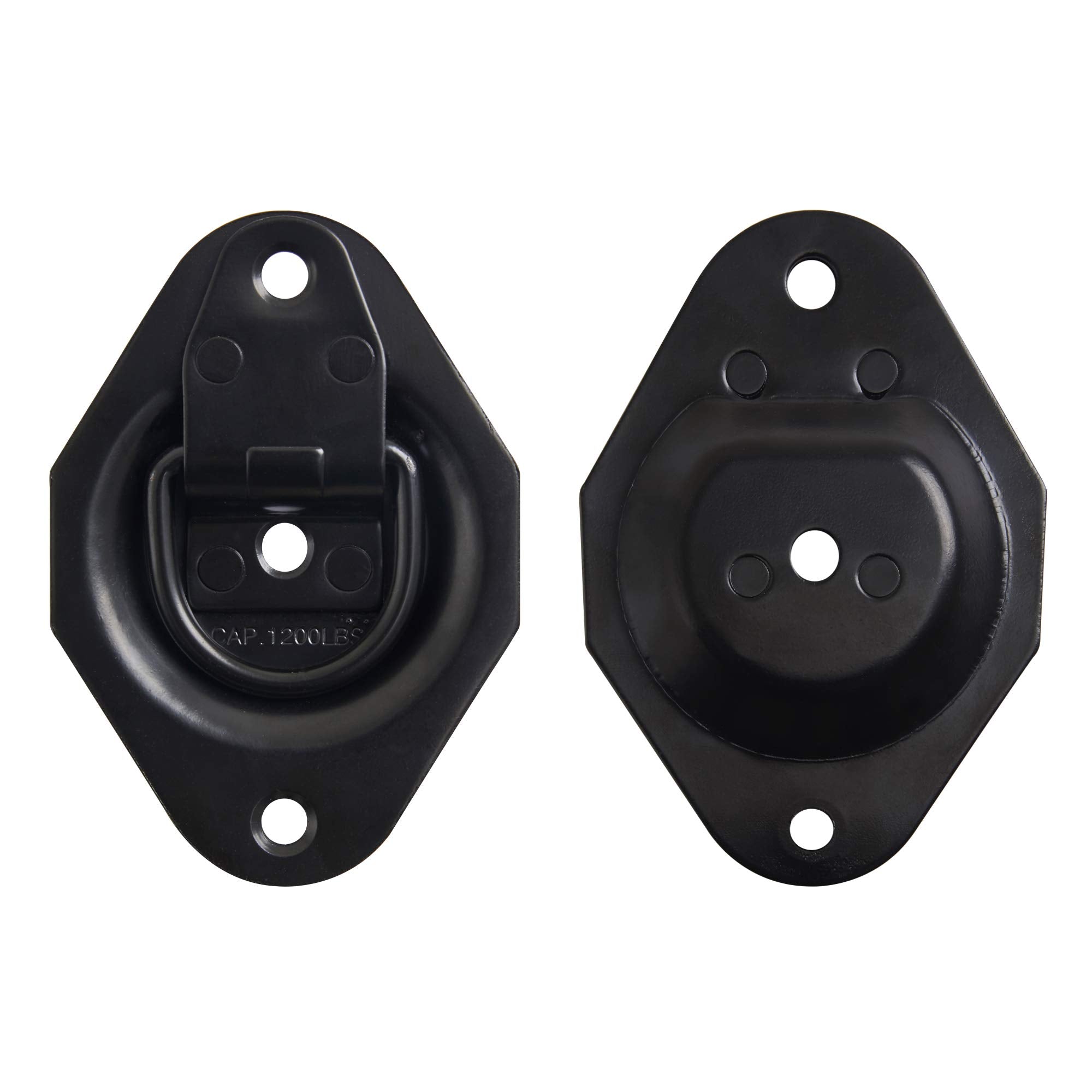 Lonffery 6 Pack Recessed D-Ring Tie Down Anchors (1200 Lb. Capacity), Heavy Duty Kit For Tie Down Straps, Car, Cargo Truck Bed,