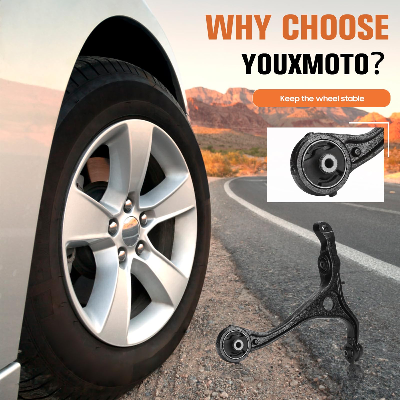 Front Lower Control Suspension Arms Fit For Honda Accord 2003-2007, Fit For Acura Tsx 2004-2008, Replace K80228 K640289, 4Pcs