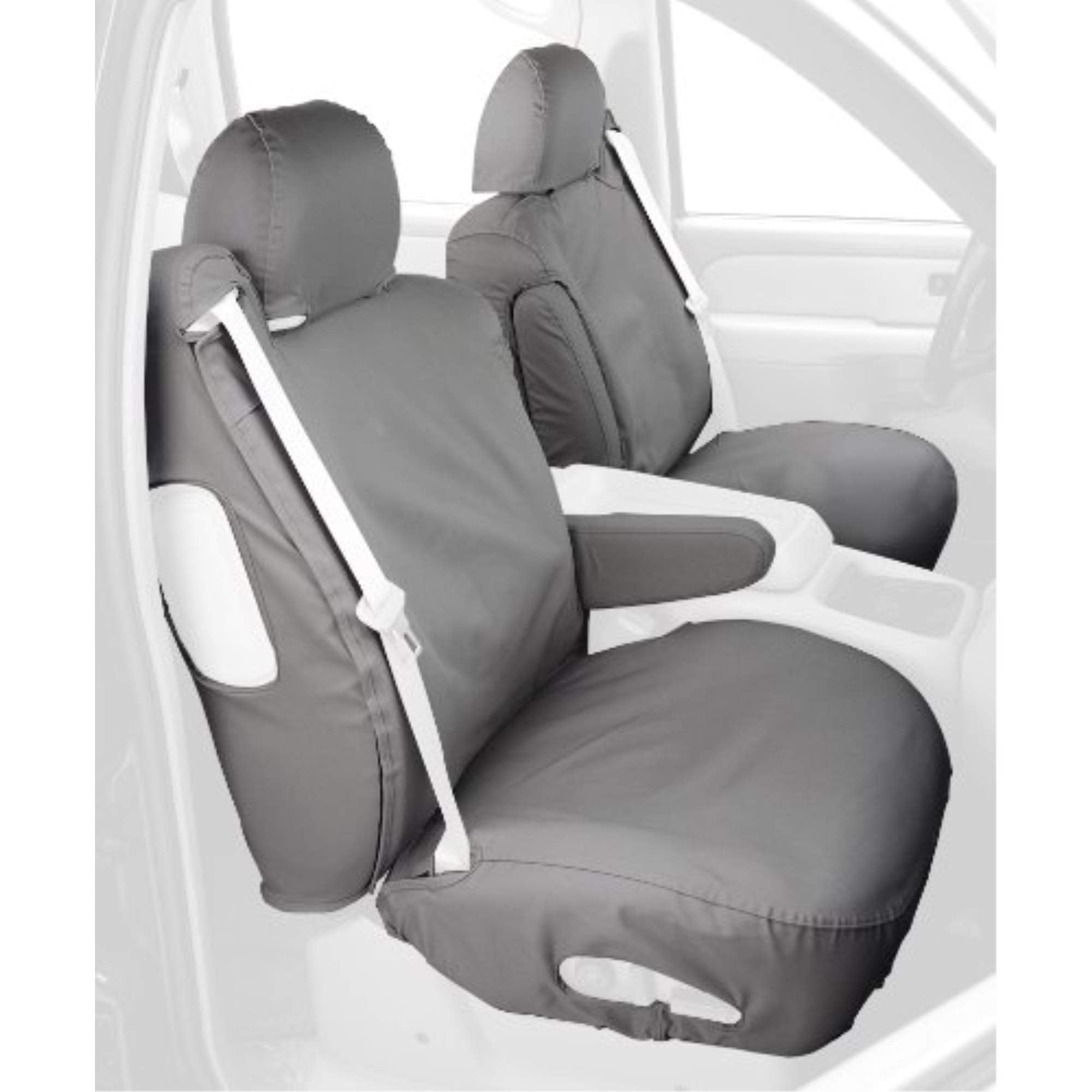 Covercraft Ss2360Pcgy Custom-Fit Front Bucket Seatsaver Seat Covers - Polycotton Fabric, Grey