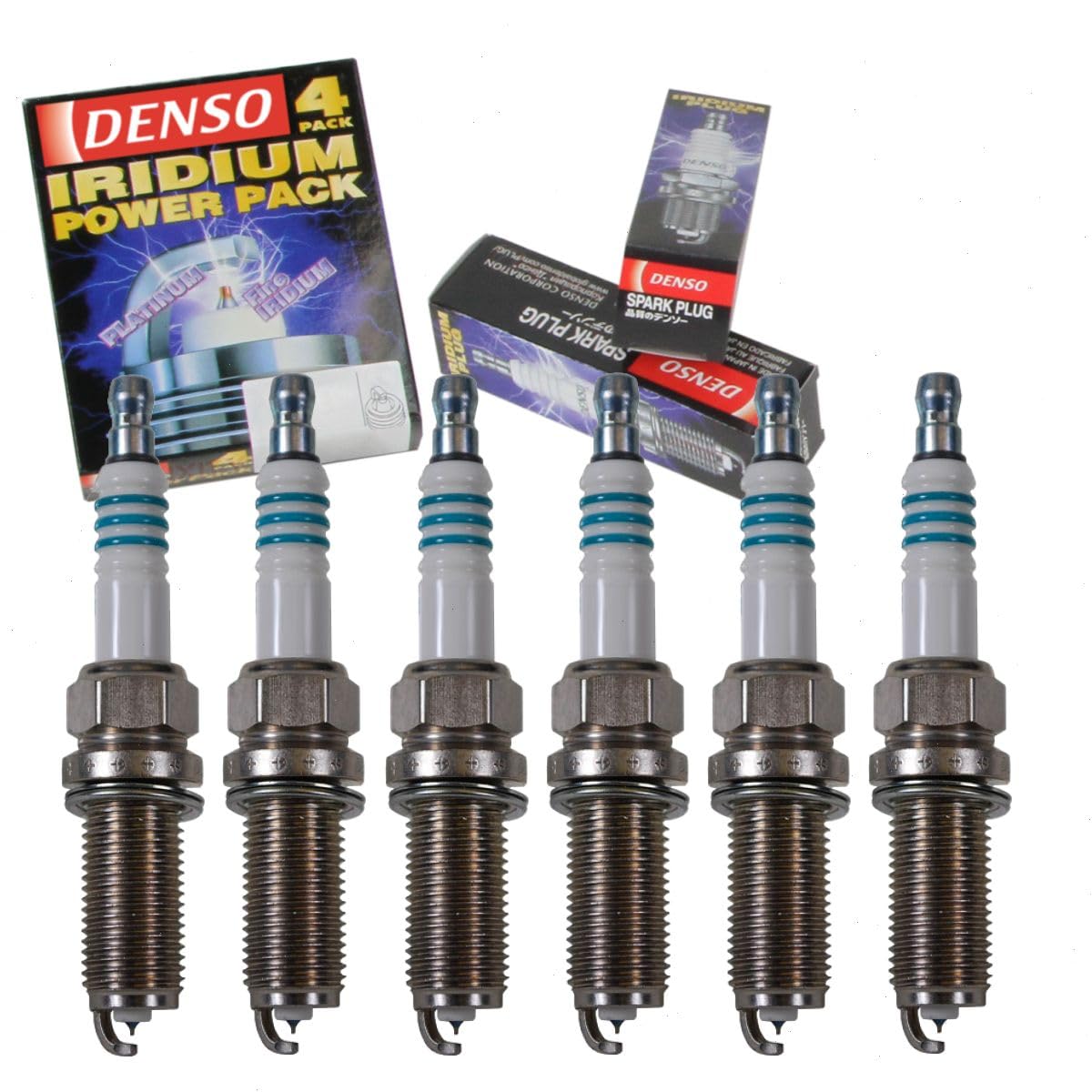 6 pc DENSO Iridium Power Spark Plugs compatible with Toyota 4Runner 4.0L V6 2014-2017