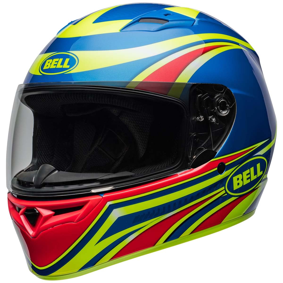 Bell Qualifier Full-Face Motorcycle Helmet (Gloss Conduit Retina Sear/Blue - Small)