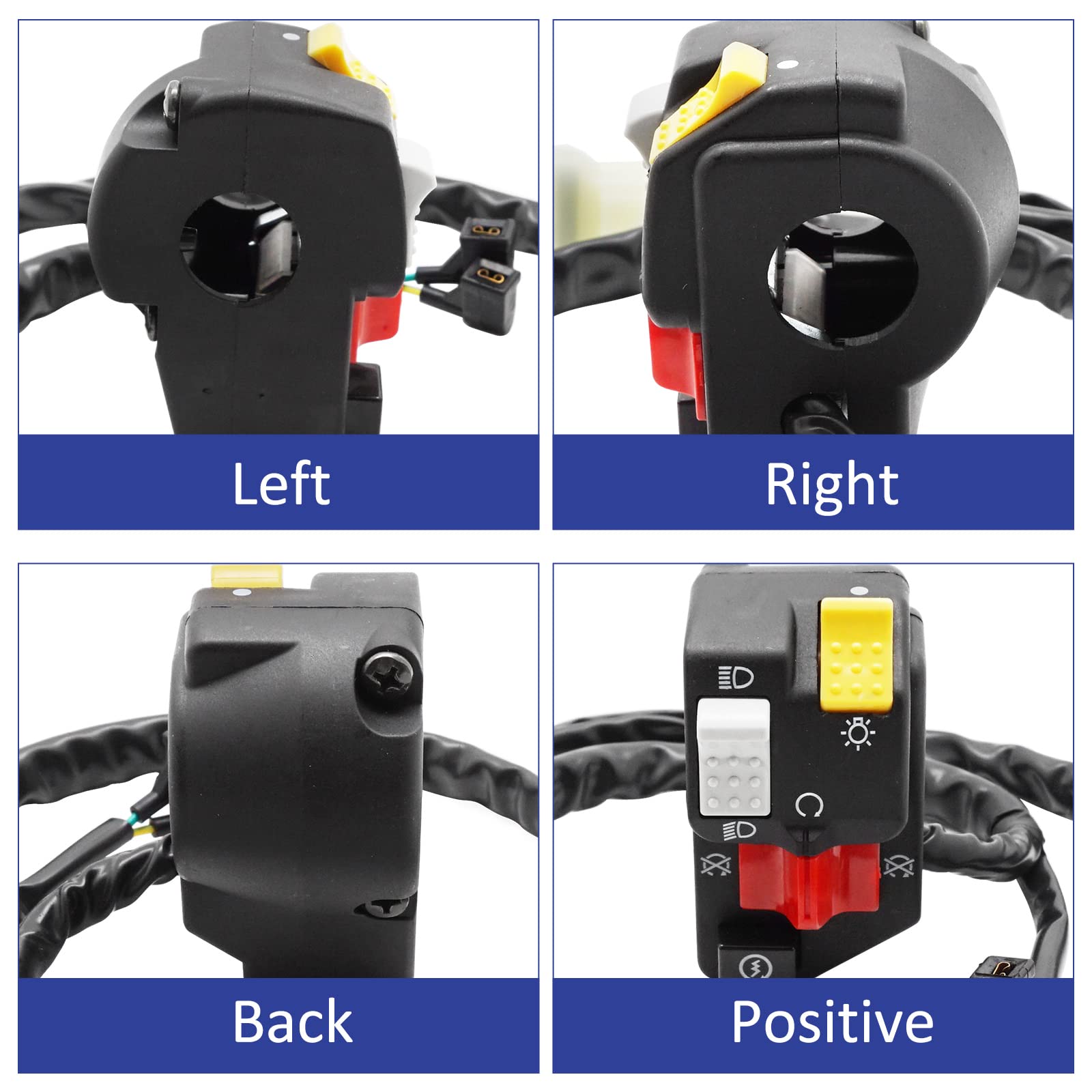 Handlebar Switch Start Stop Headlight For Honda Trx400Ex Sportrax 400 1999 2000 2001 2002 2003 2004,Oem# 35020-Hn1-000