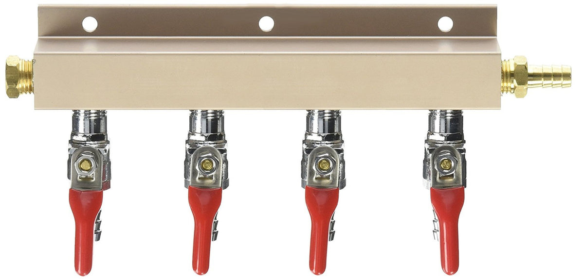 Bev Rite Cpg224 Air Distributor 5/16'', Co2 Manifold - 4 Way