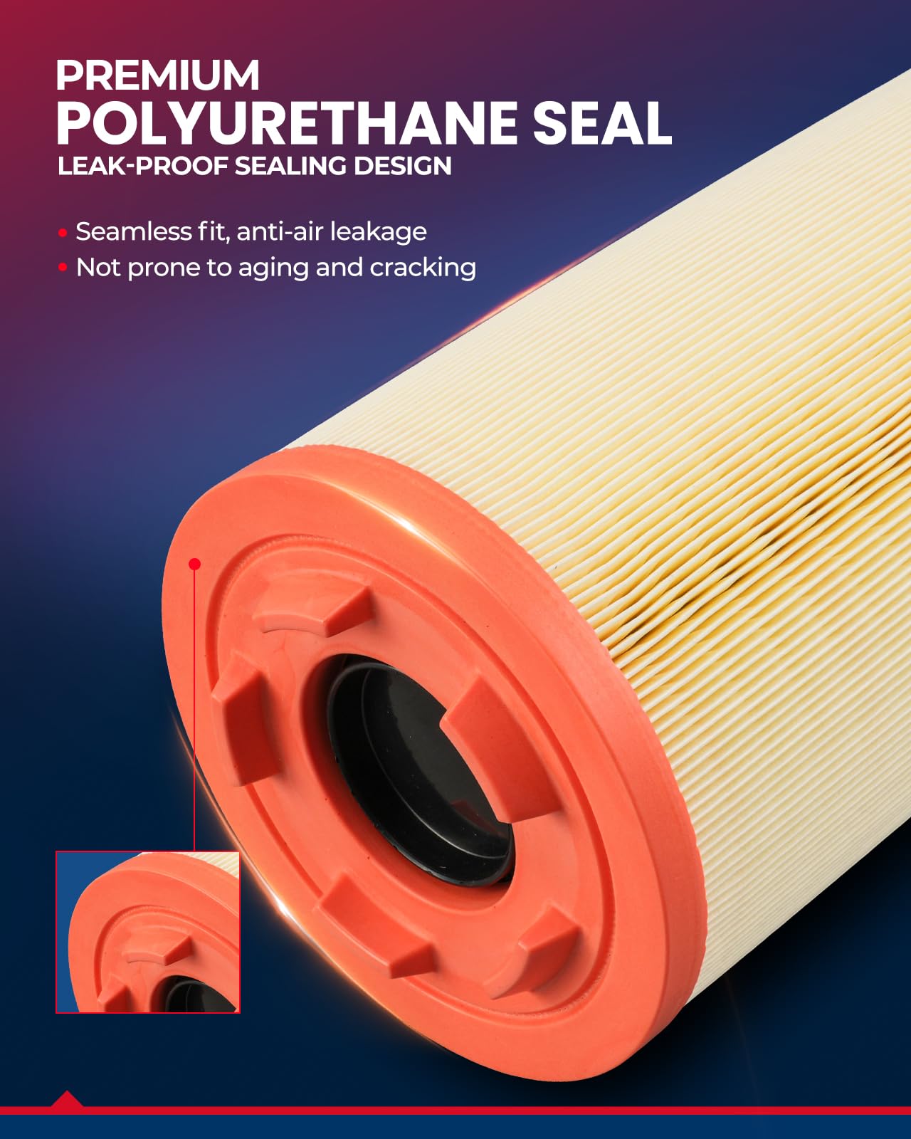 KAX Engine Air Filter, CA11950 Replacement for Ram ProMaster 2500 2014-2022, Ram ProMaster 1500 2014-2022, Ram ProMaster 3500 20