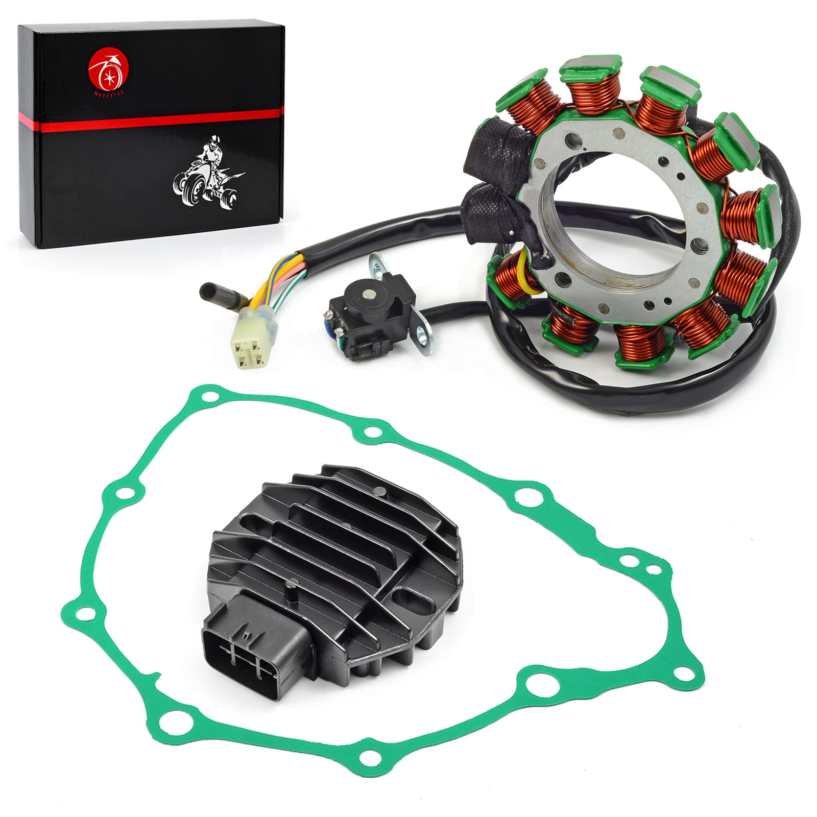 Stator & Rectifier Gasket Compatible With Honda Trx400Ex Trx400X 400Ex 400X 1999-2014 31120-Hn1-00331120-Hn1-A41