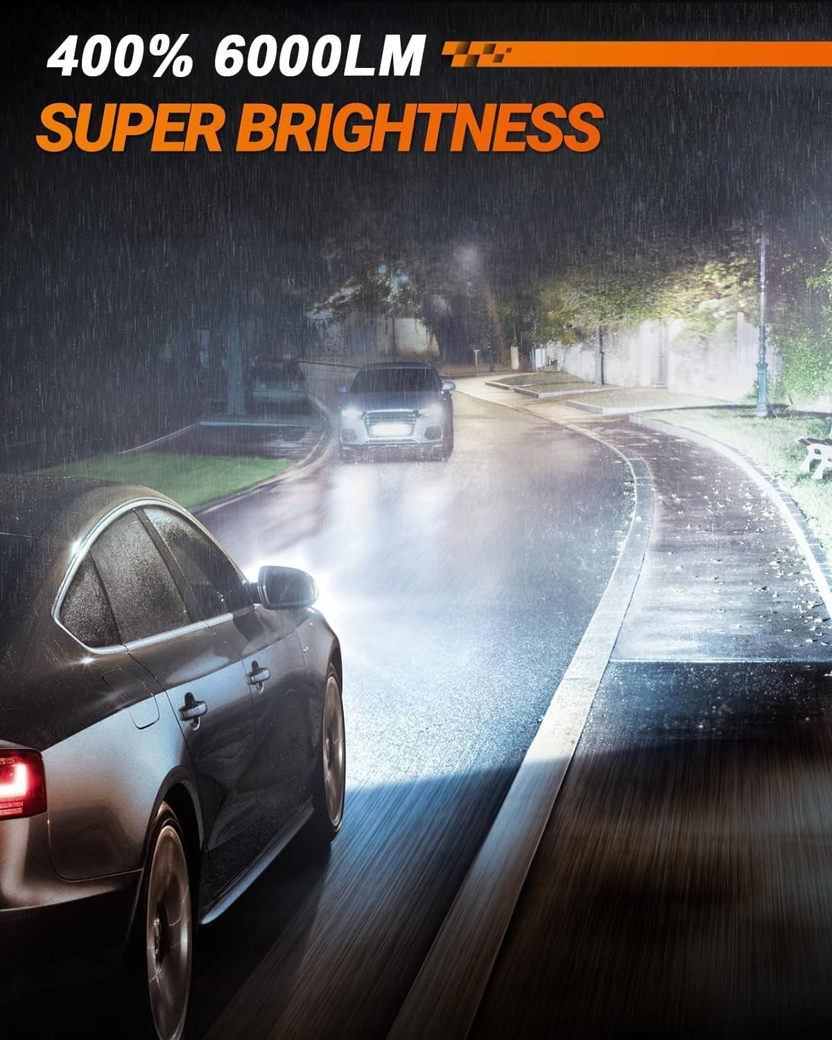 Sealight H11 H8 H16 Led Fog Lights Bulb, 400% Brightness H9 H8 Fog Lights Led Bulb, 6000K White H11 Fog Light Bulbs For Car, 50,