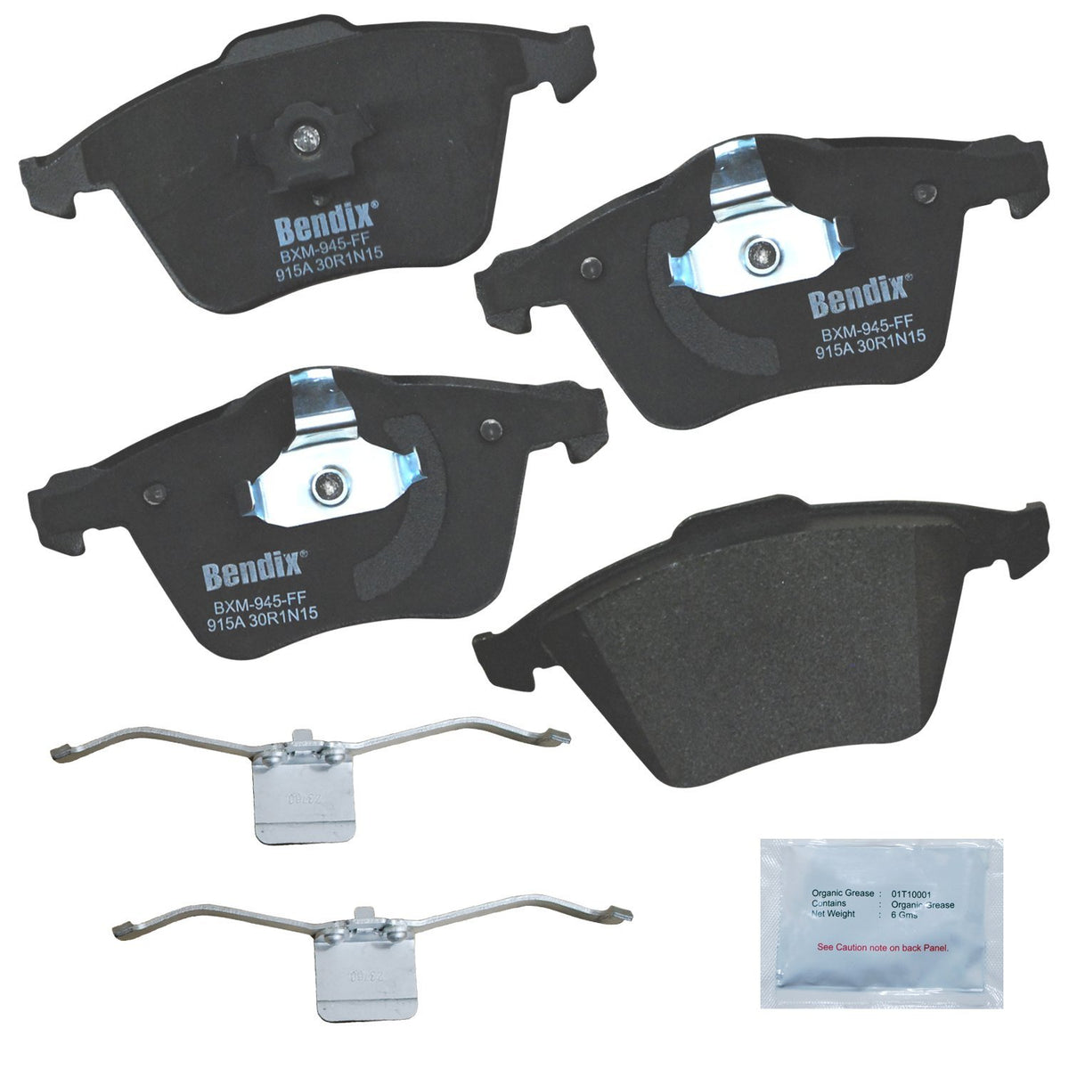 Bendix Priority1 Cfm915A Semi-Metallic Front Brake Pads For Chevrolet Vectra 2006,Vectra 2008,Mazda 3 2013-2007,Volvo C70 2013-2