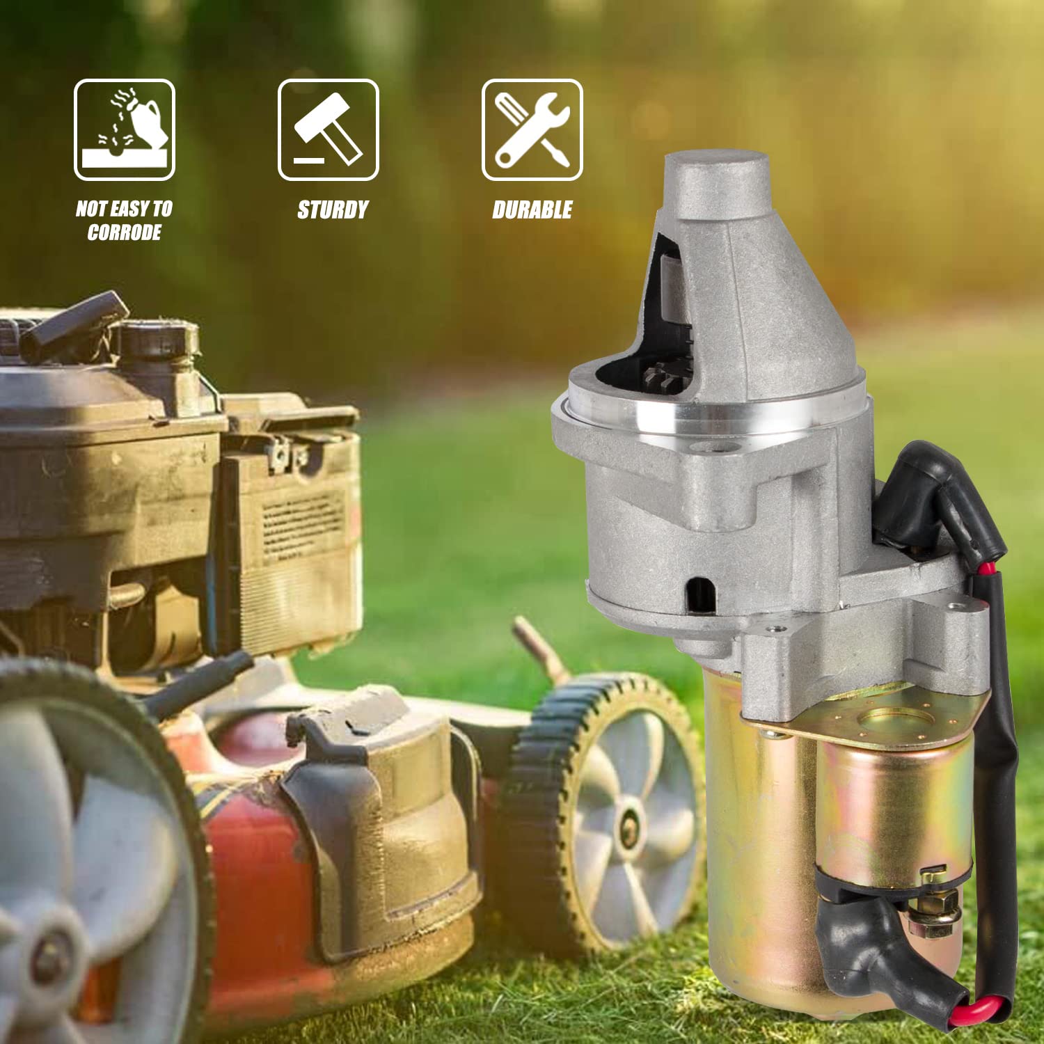 Starter Motor With Solenoid Compatible With Toro Tx-413, Honda Gx340 Gx390 Gx420 11Hp 13Hp 16Hp Afron, Allmand, Ditch Witch, Replaces 1280002750, 31210-Ze3-013, Db5B6, Db5B8