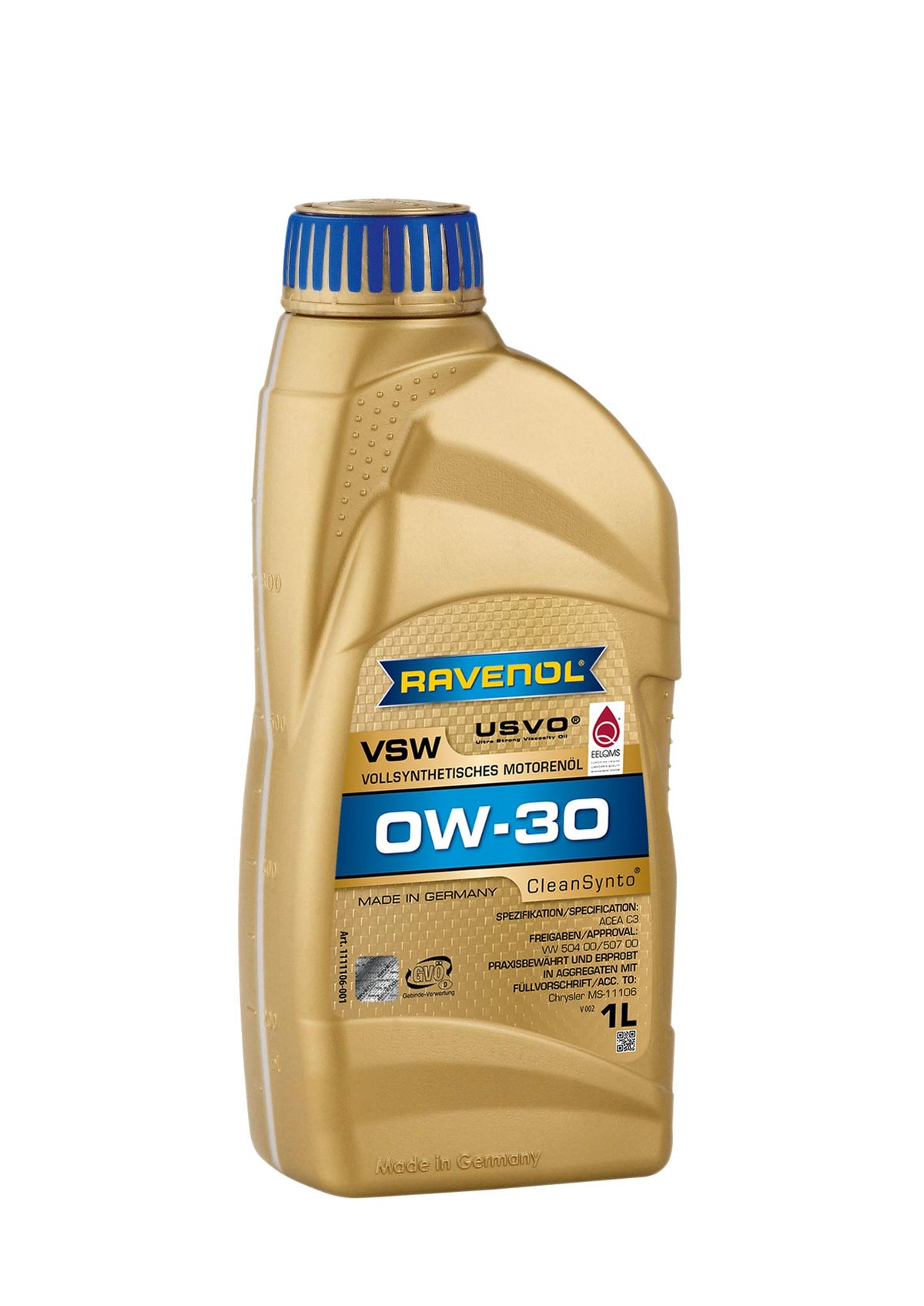 Ravenol J1A1579-001 Vsw 0W-30 Fully Synthetic Motor Oil (1 Liter)