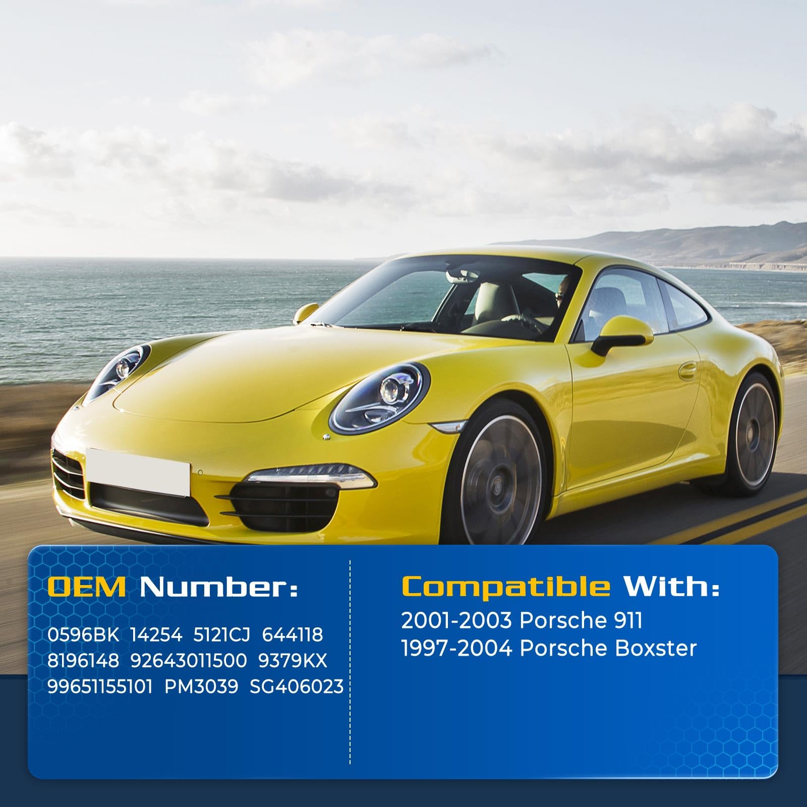 Arana Hood Struts Lift Supports For 1999-2005 Porsche 911, Front Trunk Springs Shocks Fits 1997-2004 Porsche Boxster 996, 2 Pcs