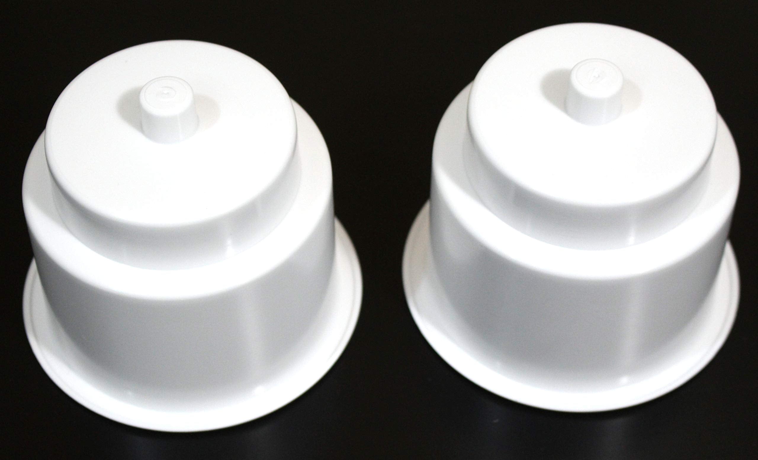 Jsp Manufacturing 3 5/8 Universal White Recessed Drop In Plastic Cup Drink Can Holder With Drain Hole For Furntiture Sofa Poker 