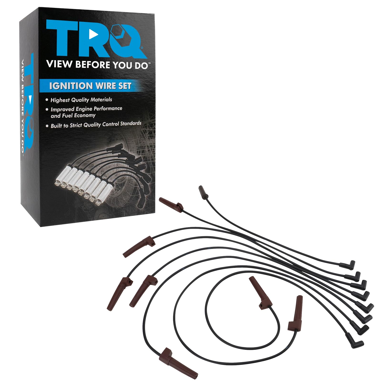 Trq Spark Plug Wire Set Compatible With 1985-1989 Chevrolet 1985-1989 Gmc