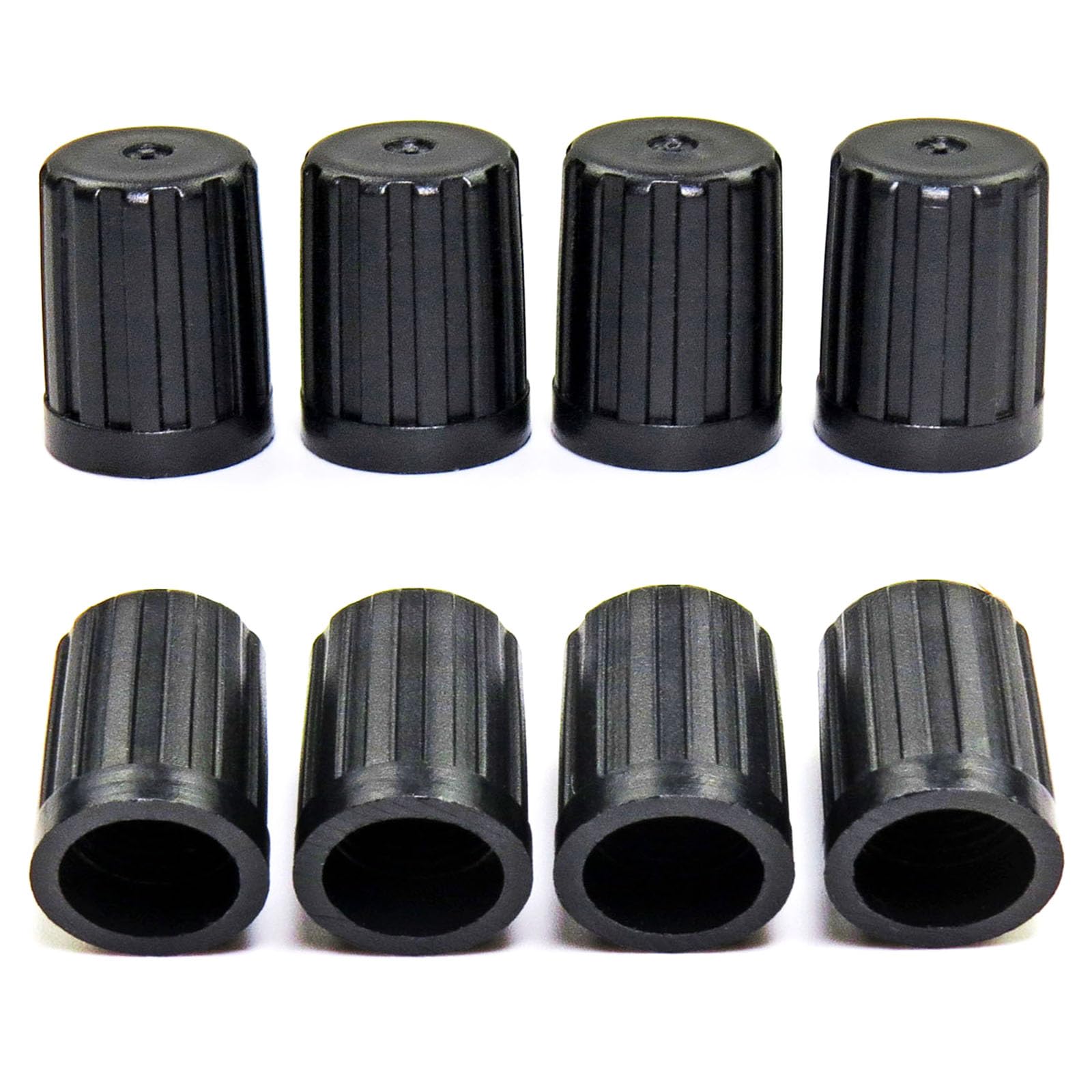 Plastic Tire Valve Stem Caps Black Valve Stem Covers With Rubber Seal Universal Long Air Valve Caps Fit Tpms20018 Rubber Valves
