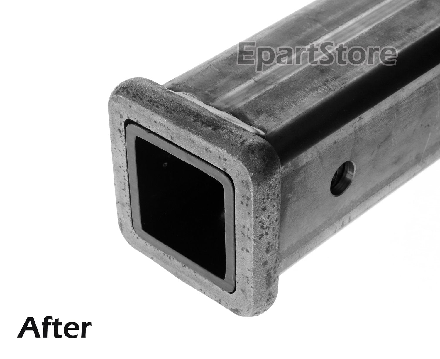 Lfparts 2.5 Inches To 2 Inches Metal Trailer Receiver Hitch Adapter Sleeve, Black