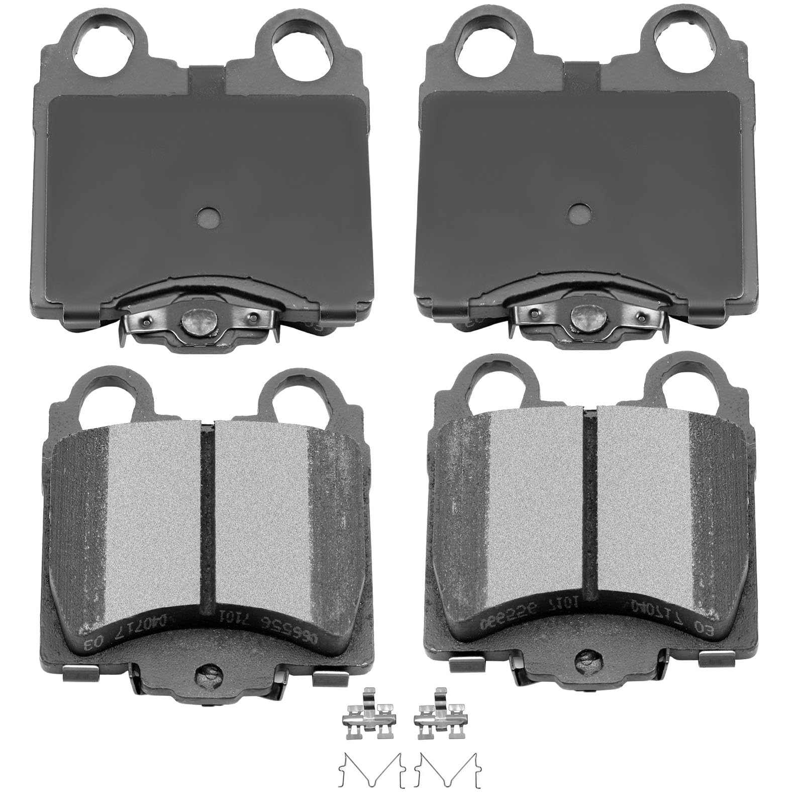 Automuto 4Pcs Rear Ceramic Disc Brake Pads Set D771 For Lexus Gs300, Gs400, Gs430, Is300, Sc430