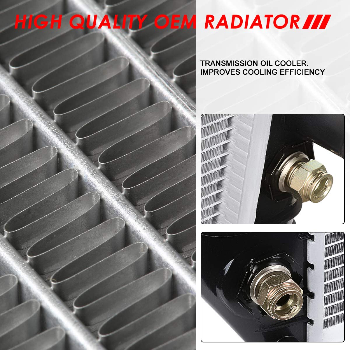 Auto Dynasty Radiator Compatible With 04-16 Chevy Express Gmc Savana 2500 3500 4500 4.8L 6.0L At, Dpi 2791 Factory Style 1-Row C