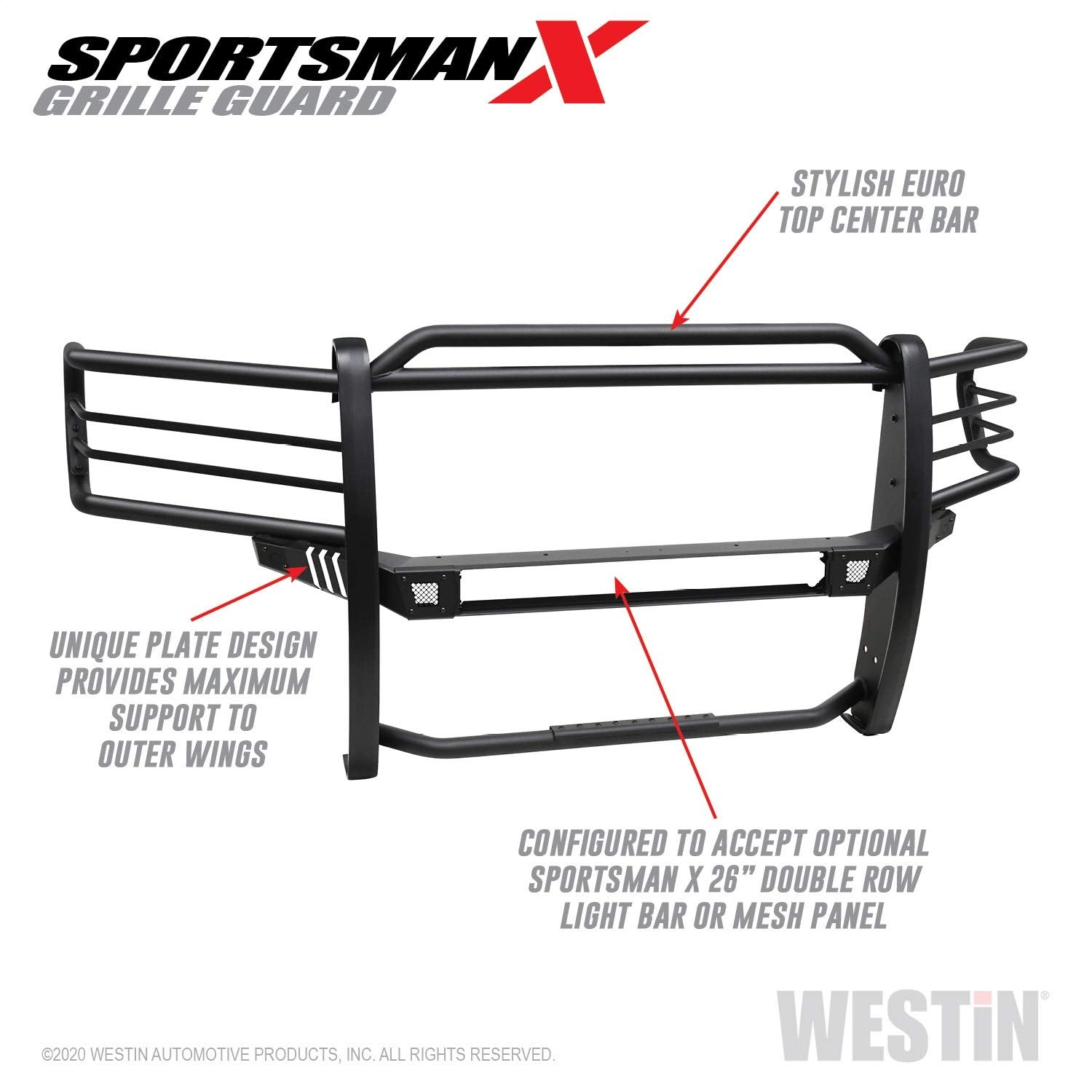 Westin 40-34025 Sportsman X Grille Guard Fits 2019-2025 Ram 2500 3500 (Exc Power Wagon)