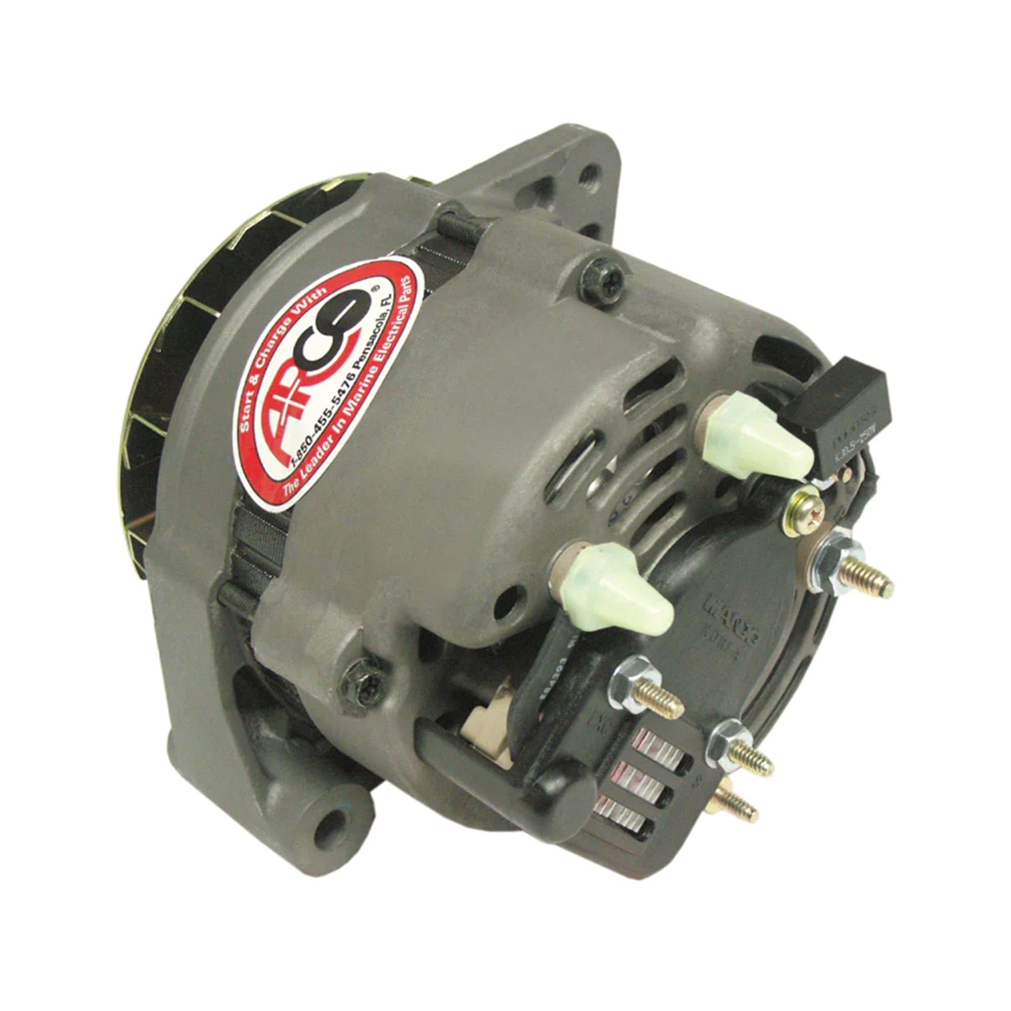 ARCO 60070 Alternator for Late Model Volvo Penta - 12 Volt, 65 Amp, Internal Regulator