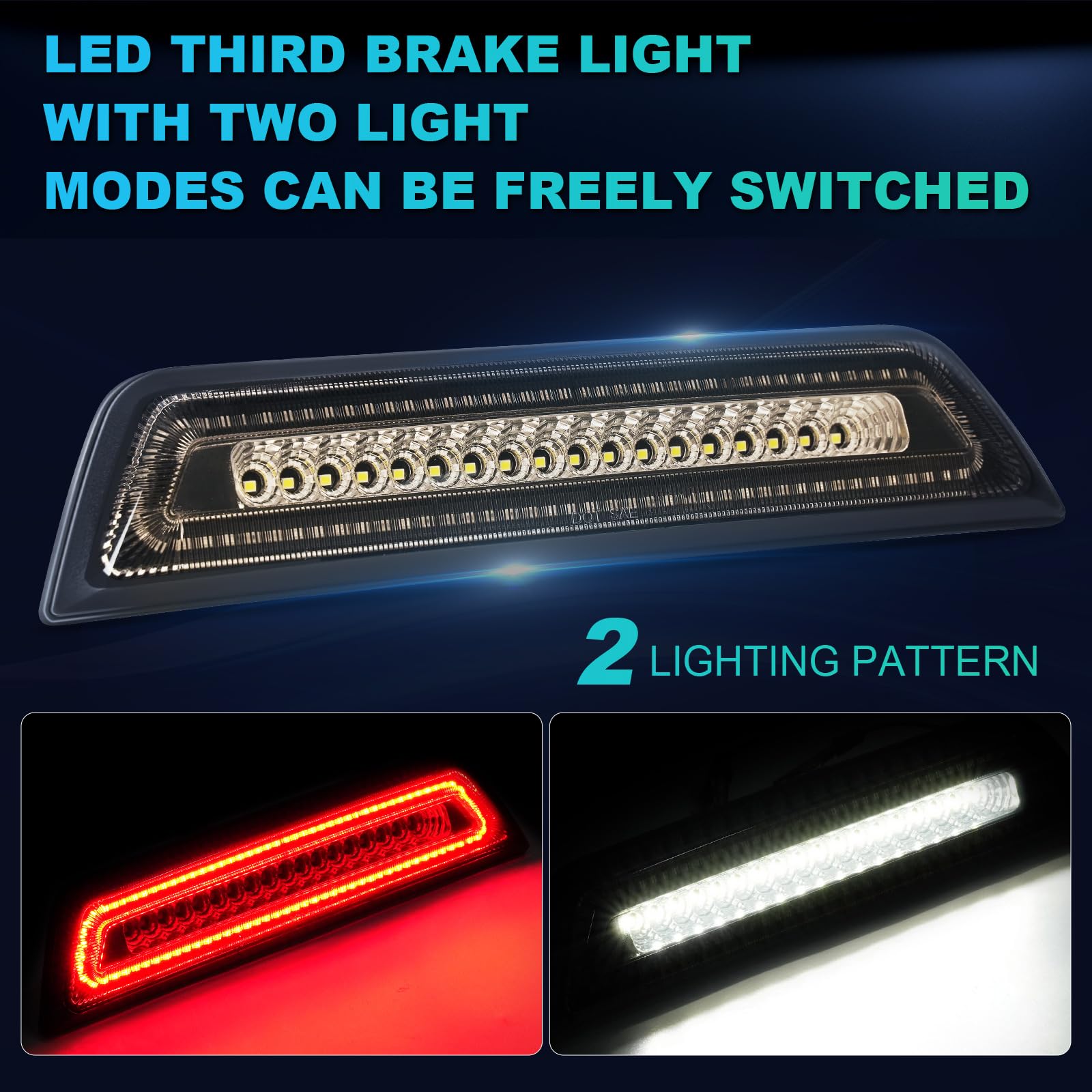 Led 3Rd Brake Light Fit For 2016 2017 2018 2019 2022 2021 2022 2023 Tacoma Limited Sr Sr5 Trd Off-Road Pro Sport, Third Brake Li
