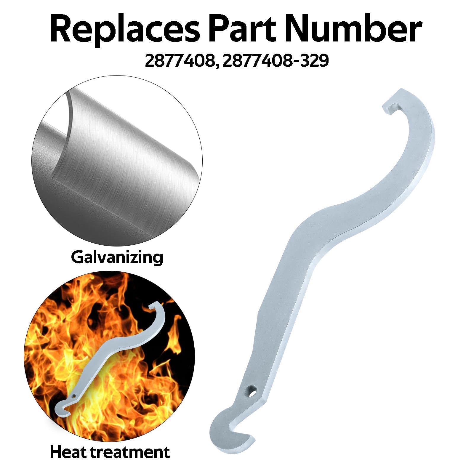 Shock Absorber Spanner/Drive Clutch Spanner Span Spreader Wrench Tool Compatible With Polaris Atv Xp 550 Rzr General 1000 Sportsman 550 Replace#:2877408 2877408-329