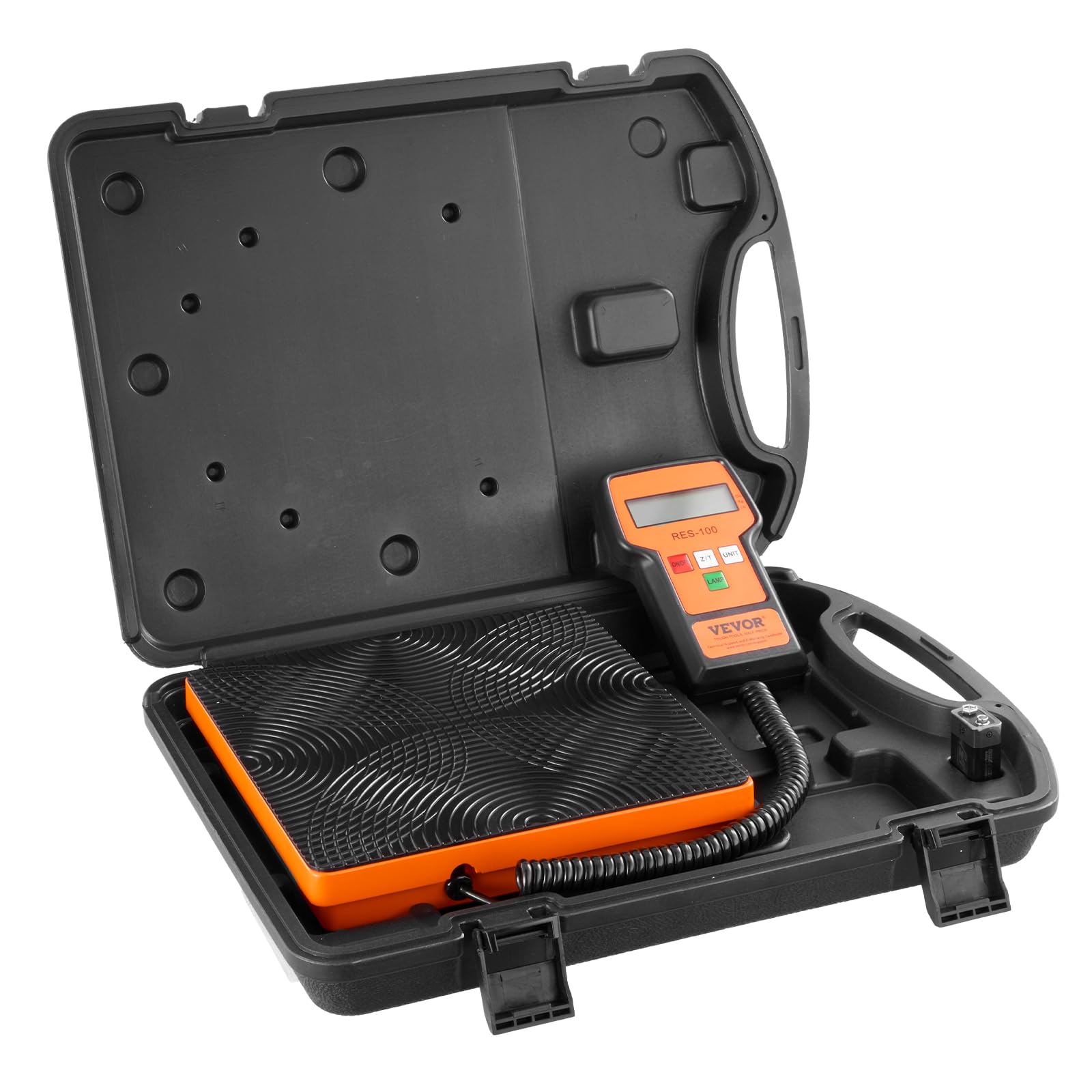 VEVOR Refrigerant Scale 220 LBS HAVC Charging Recovery Freon Scale, with Wired Remote Control, 5g High Precision Electronic Digi
