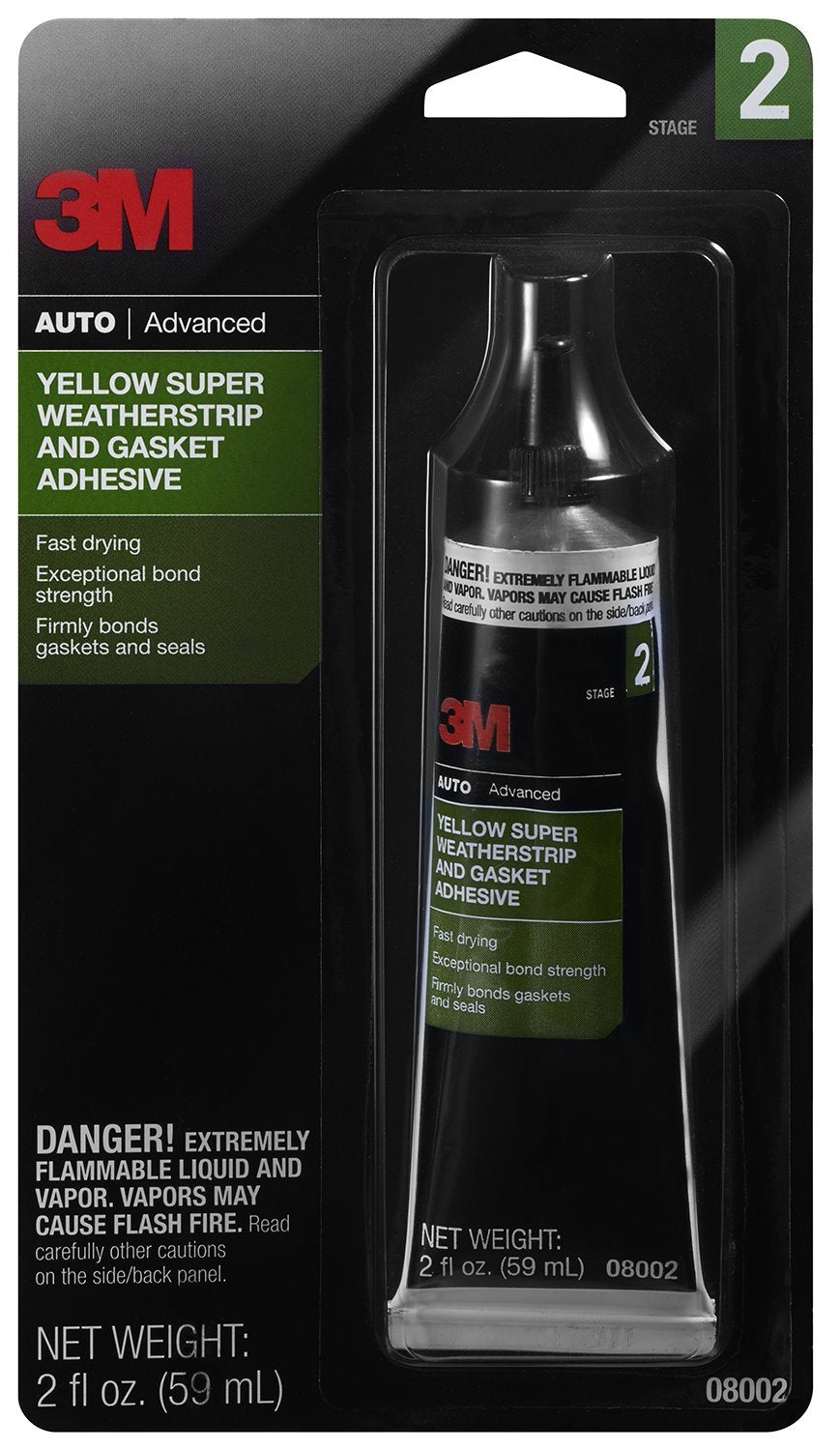 3M Yellow Super Weatherstrip and Gasket Adhesive, 08002, 2 fl oz