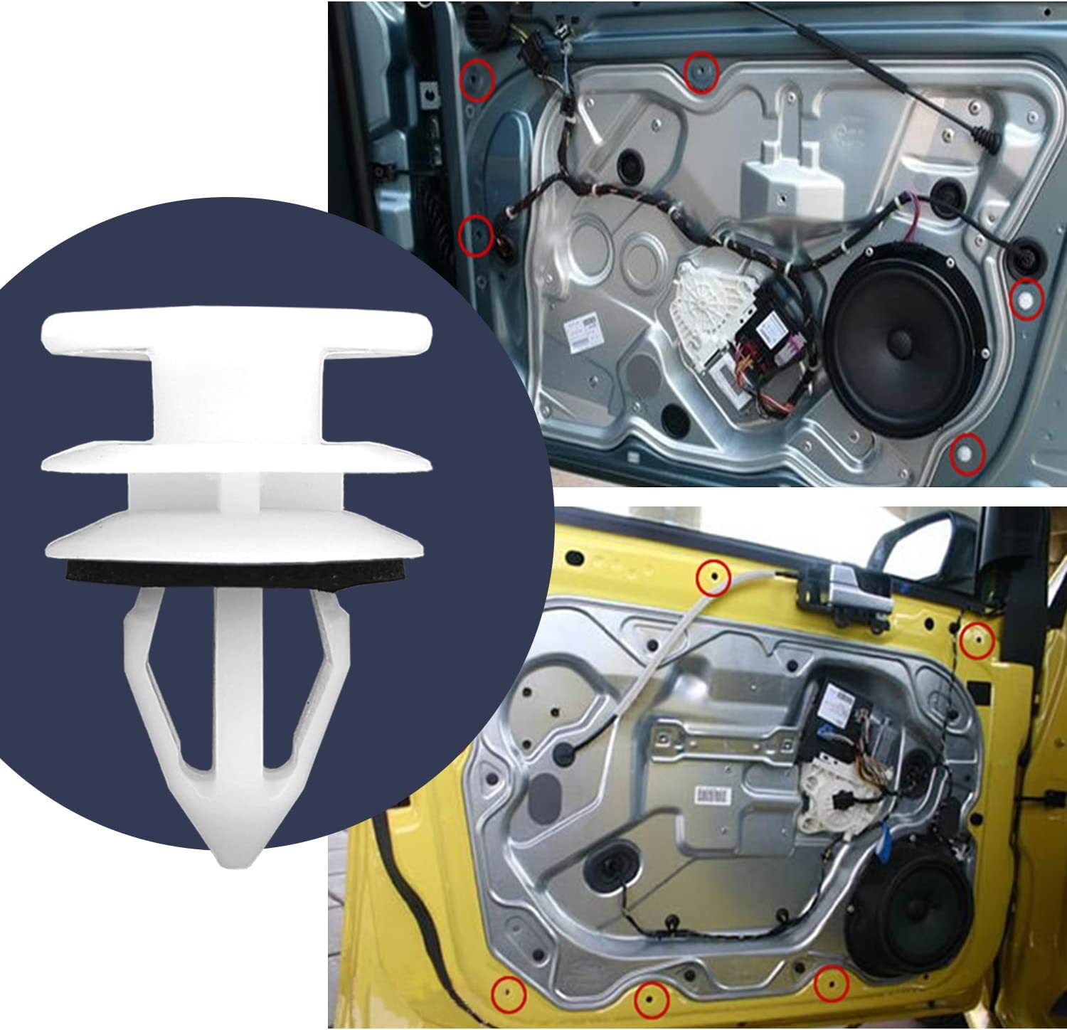 30Pcs Door Trim Panel Retainer Clip, Compatible With Gm Chevrolet Saab Hummer H2 Equinox Camaro Gmc Cadillac Ats Cts Srx 11519031