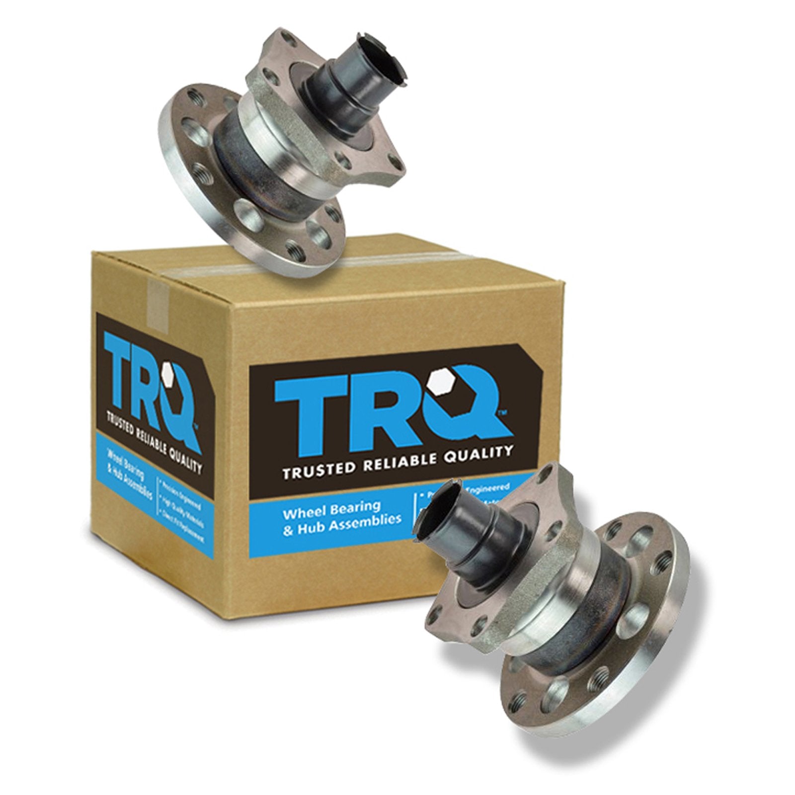 Trq Rear Wheel Hub Bearings Assembly Set Compatible With 1998-2004 Audi A6 A6 Quattro 1998-2005 Volkswagen Passat