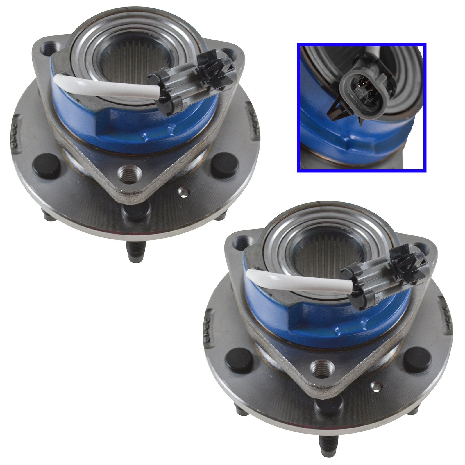 Trq Front Rear Wheel Hub Bearings Assembly Set Compatible With 2006-2007 Buick Terraza 2006-2008 Chevrolet Uplander 2006 Pontiac