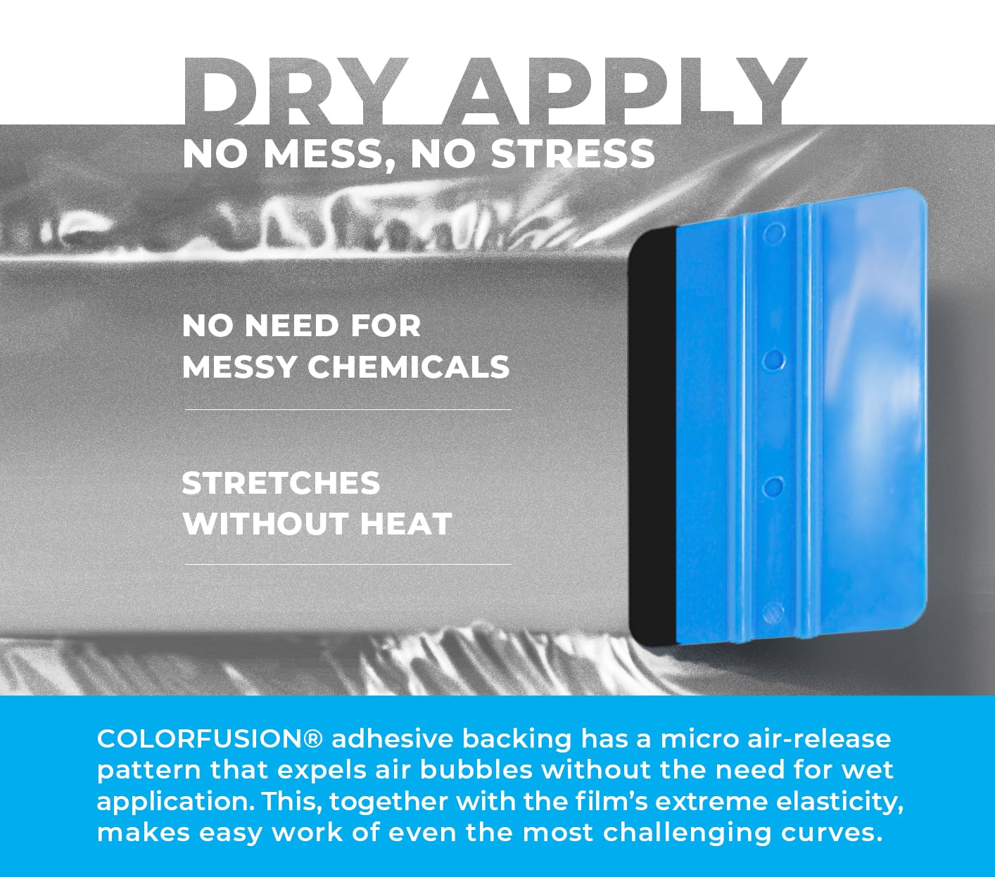 Colorfusion Ppf By Vvivid, Gloss Gt Silver Dry Apply Ppf Vinyl Car Wrap Roll 6Ft X 5Ft