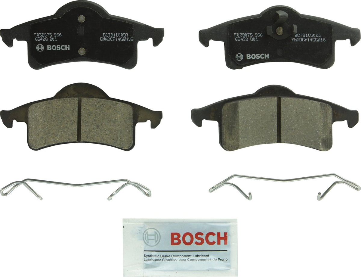 BOSCH BC791 QuietCast Premium Ceramic Disc Brake Pad Set - Compatible with Select Jeep Grand Cherokee; REAR