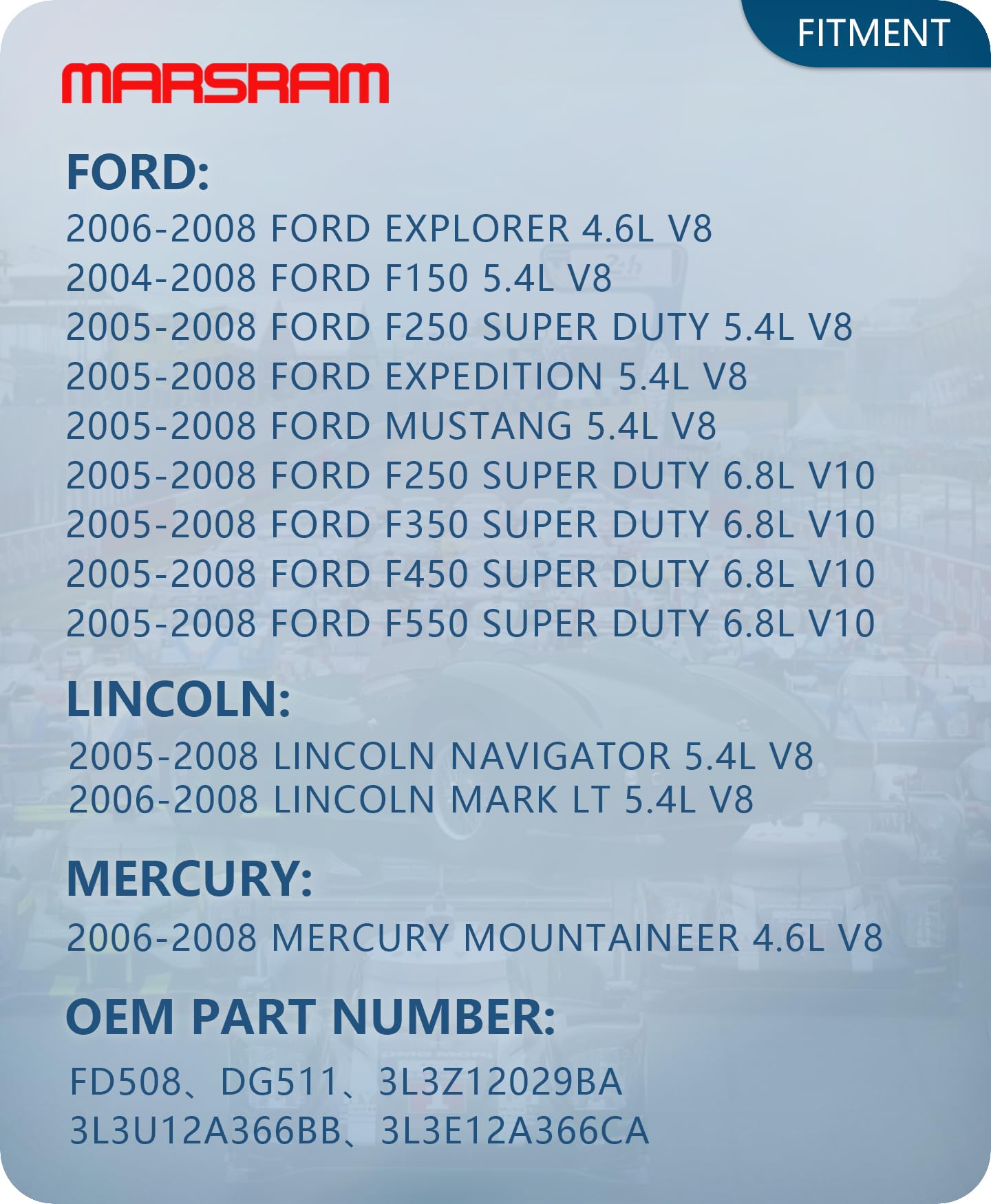 Marsram Ignition Coil Pack FD508 for 2004 2005 2006 2007 2008 Ford F150 Expedition Explorer F350 F250 F450 Super Duty Mustang 5.