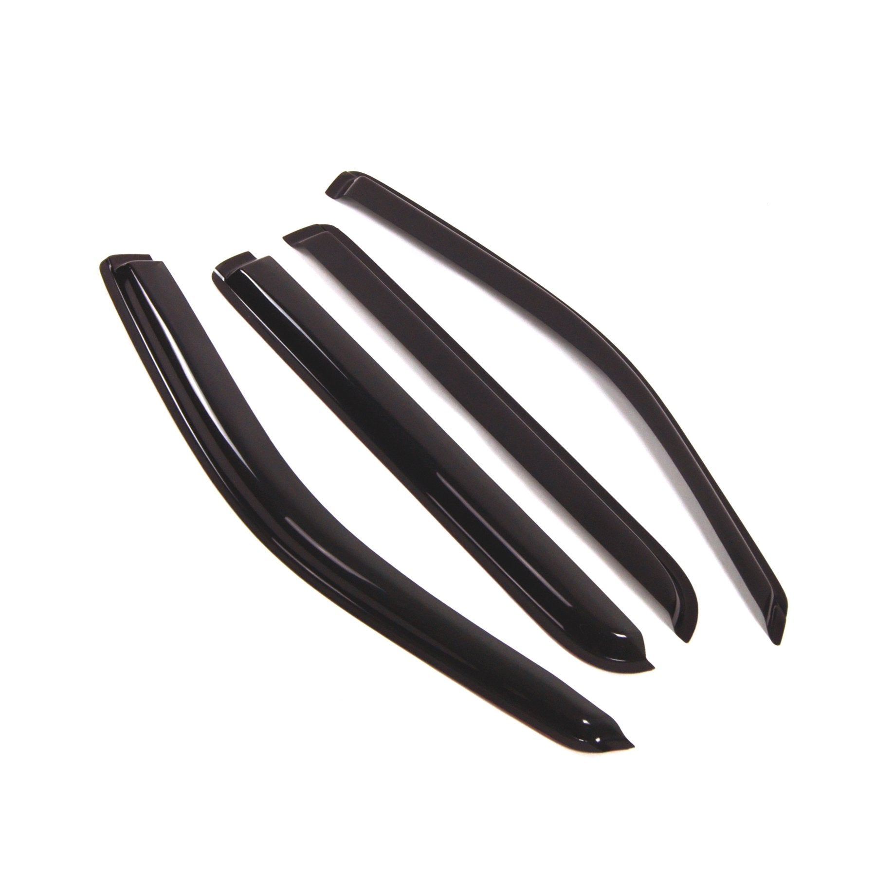 Tuningpros Outside Mount Window Vent Visors Rain Guards Compatible With Ford Explorer 2006-2010 | Side Window Wind Deflectors Ra