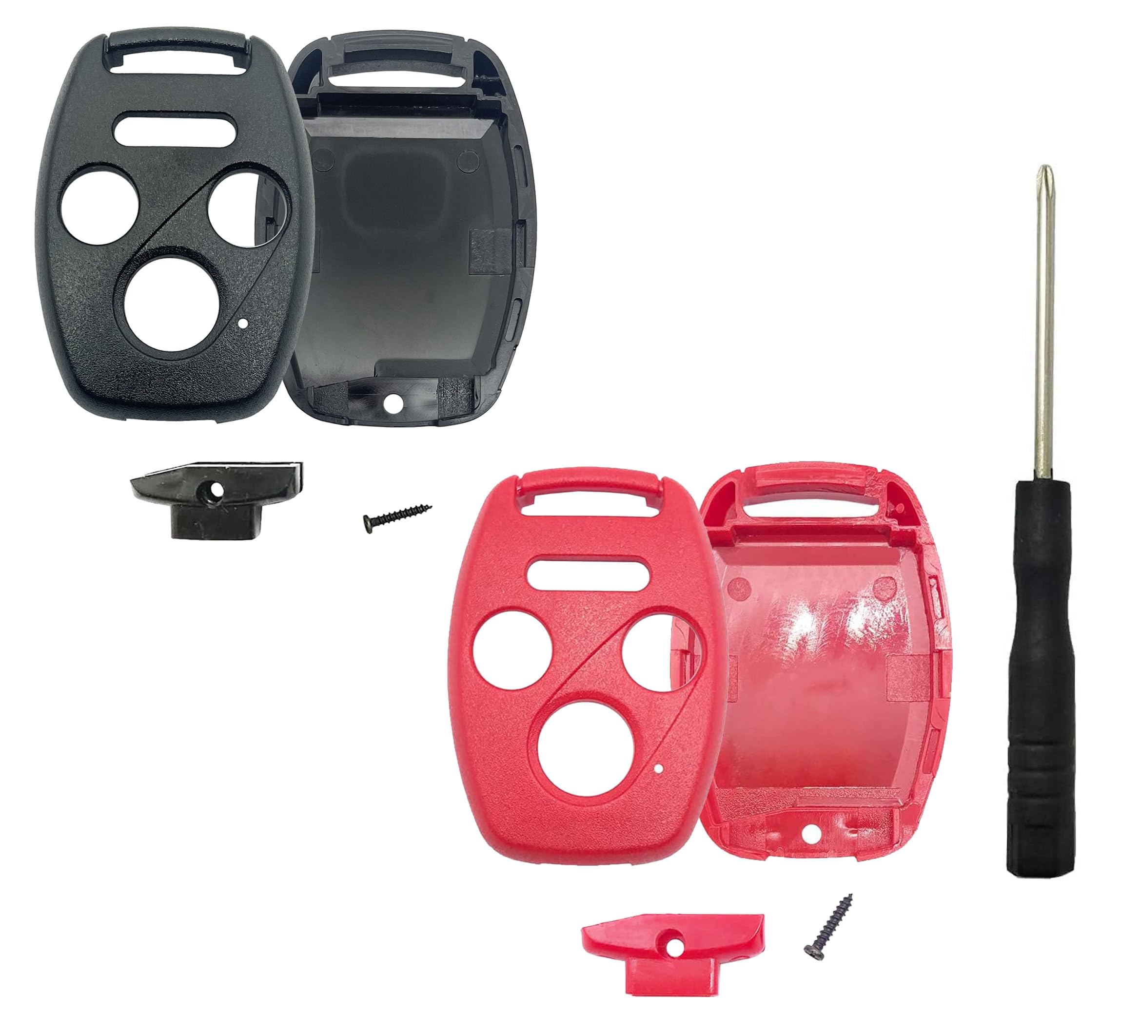 Horande Replacement Key Fob Cover fit for Honda Accord 2003-2015 Civic 2005-2013 CR-V Pilot Ridgeline CR-Z Fit Odyssey Remote Ke