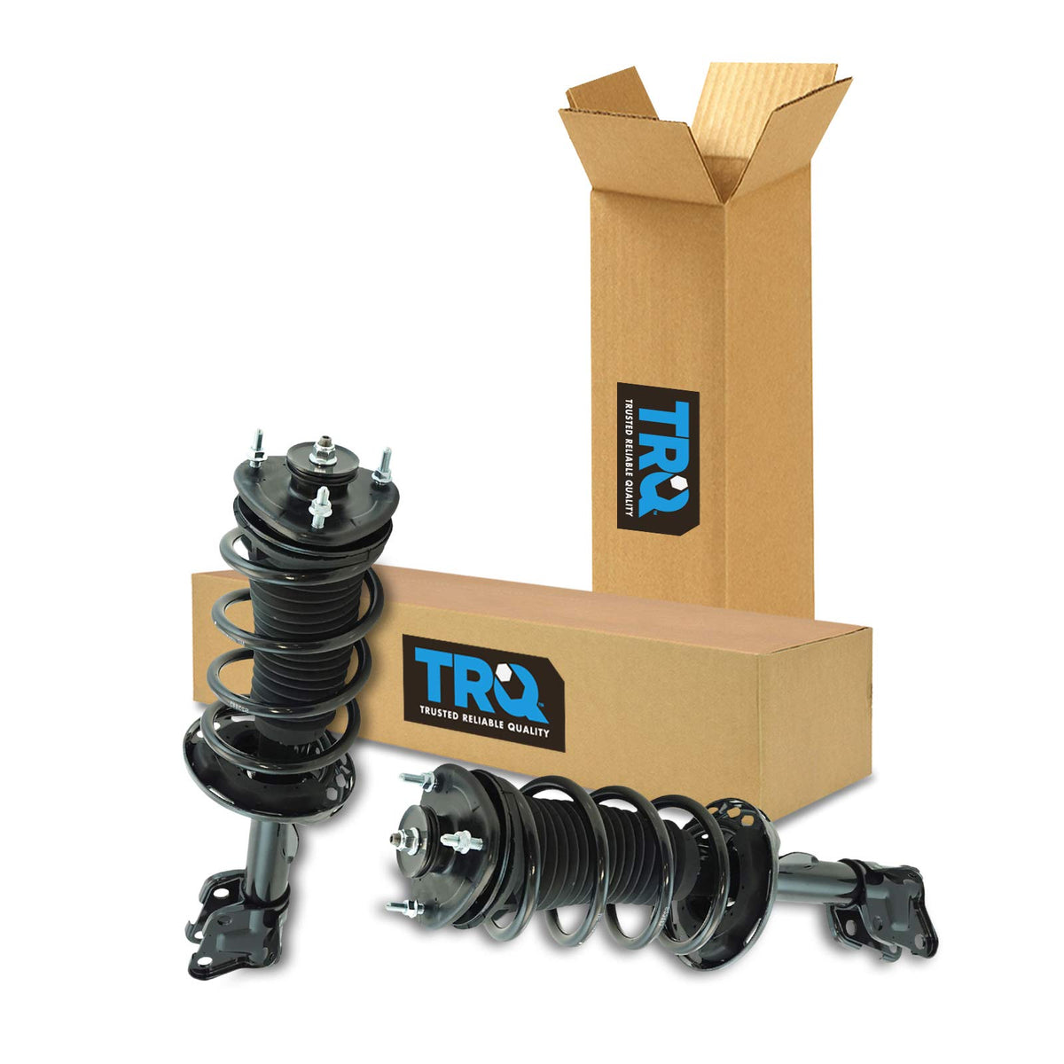 Trq Front Strut & Coil Spring Assembly Set Driver & Passenger Sides Compatible With 09-15 Honda Pilot