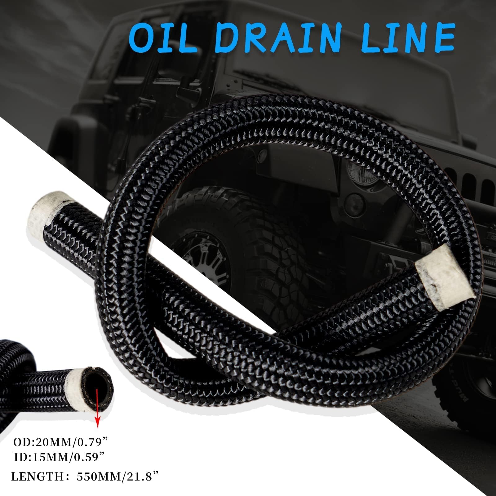 YESHMA Turbocharger Oil Feed and Drain Return Line Kit for T3 T4 GT35 T70 T66 T61 T60 T04E T04 GT32 GT40 GT42 GT4088R GT4049R GT