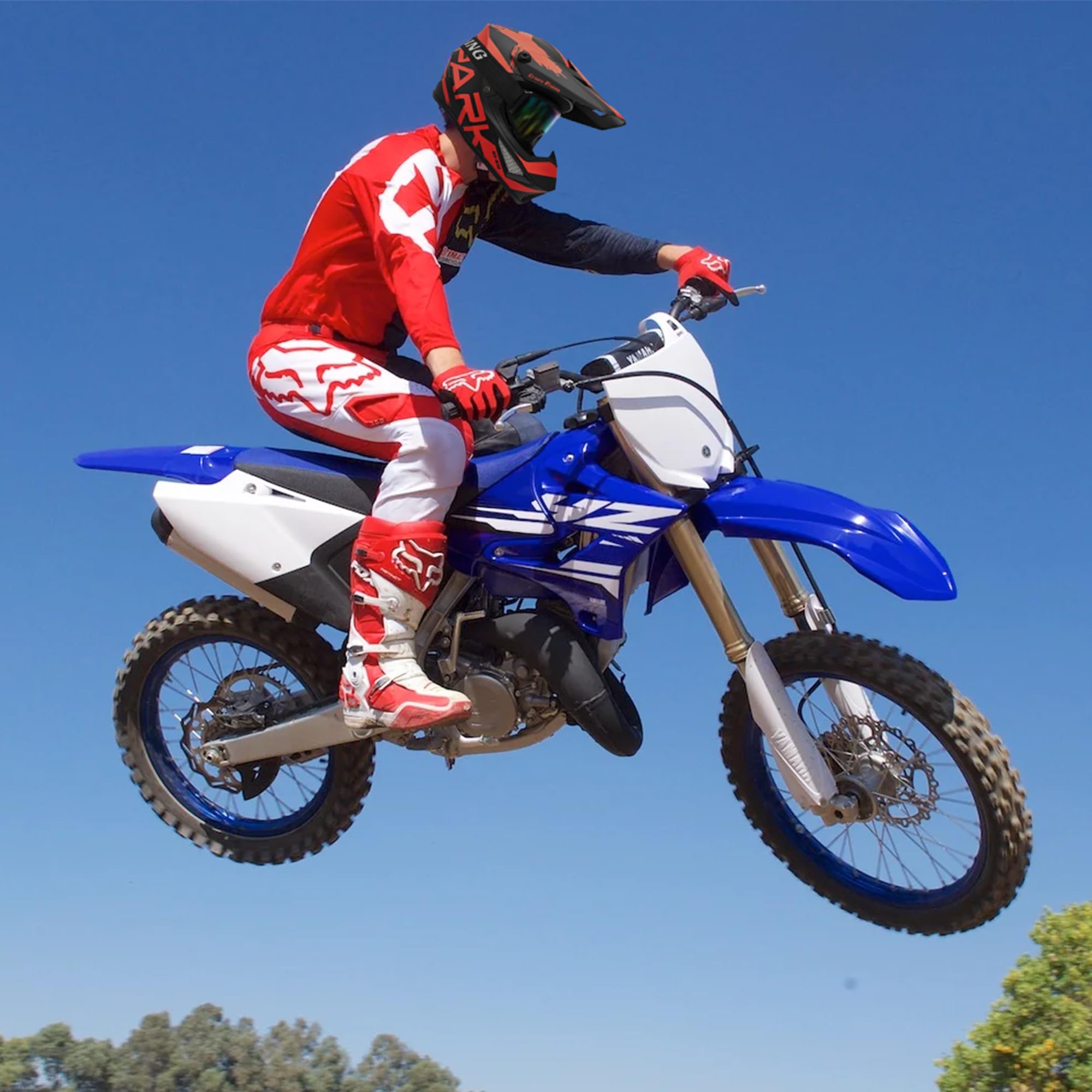 Motocross Helmet,Youth & Adult Atv Dirt Bike Motorcycle, Kids Bmx 4-Wheeler Off-Road Mountain Bike Helmet,Dot Certified,W/Gloves