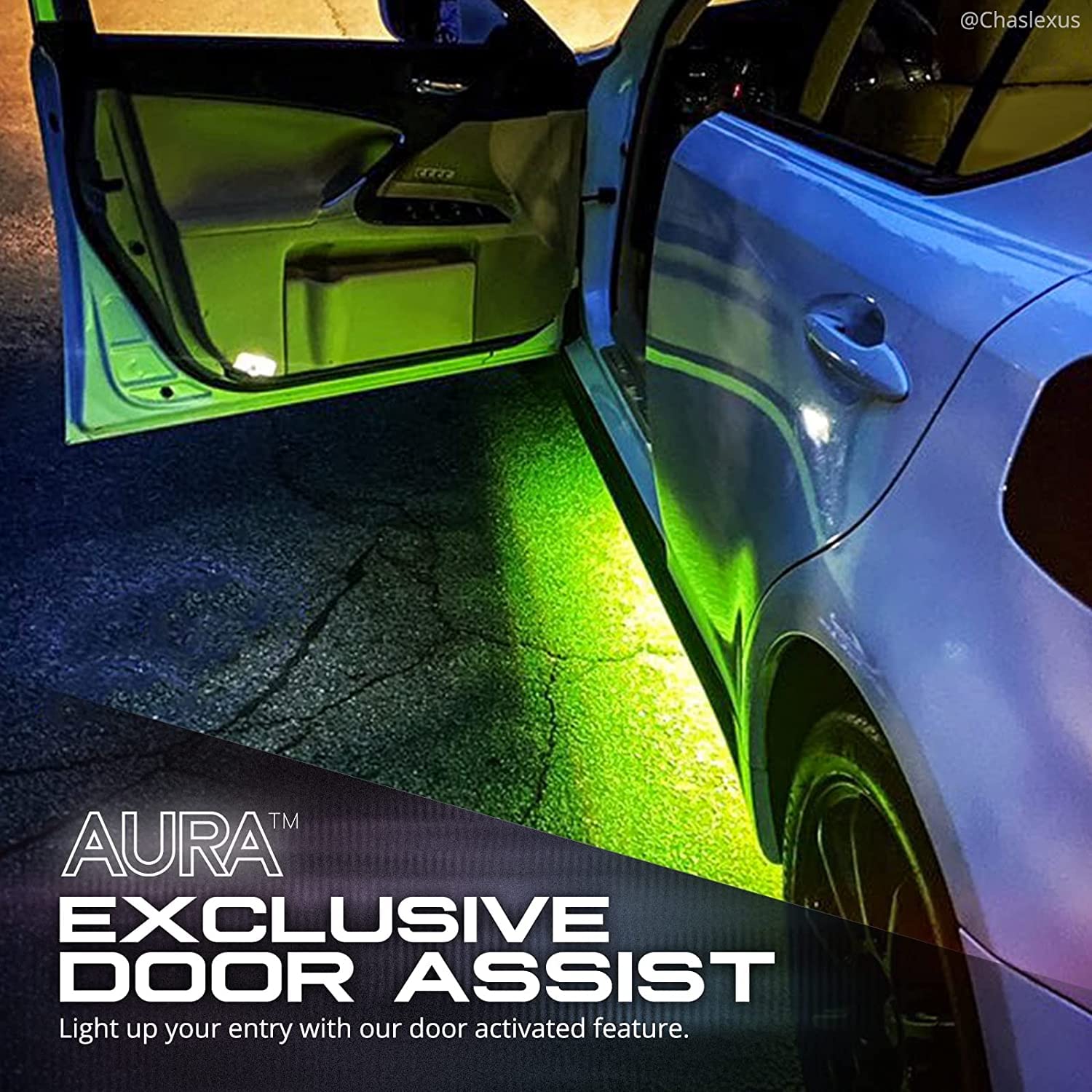 Opt7 Aura Aluminum Underglow Led Lighting Kit For Truck With Remote Control, Exterior Neon Accent Underbody Strip, Multicolor Mo