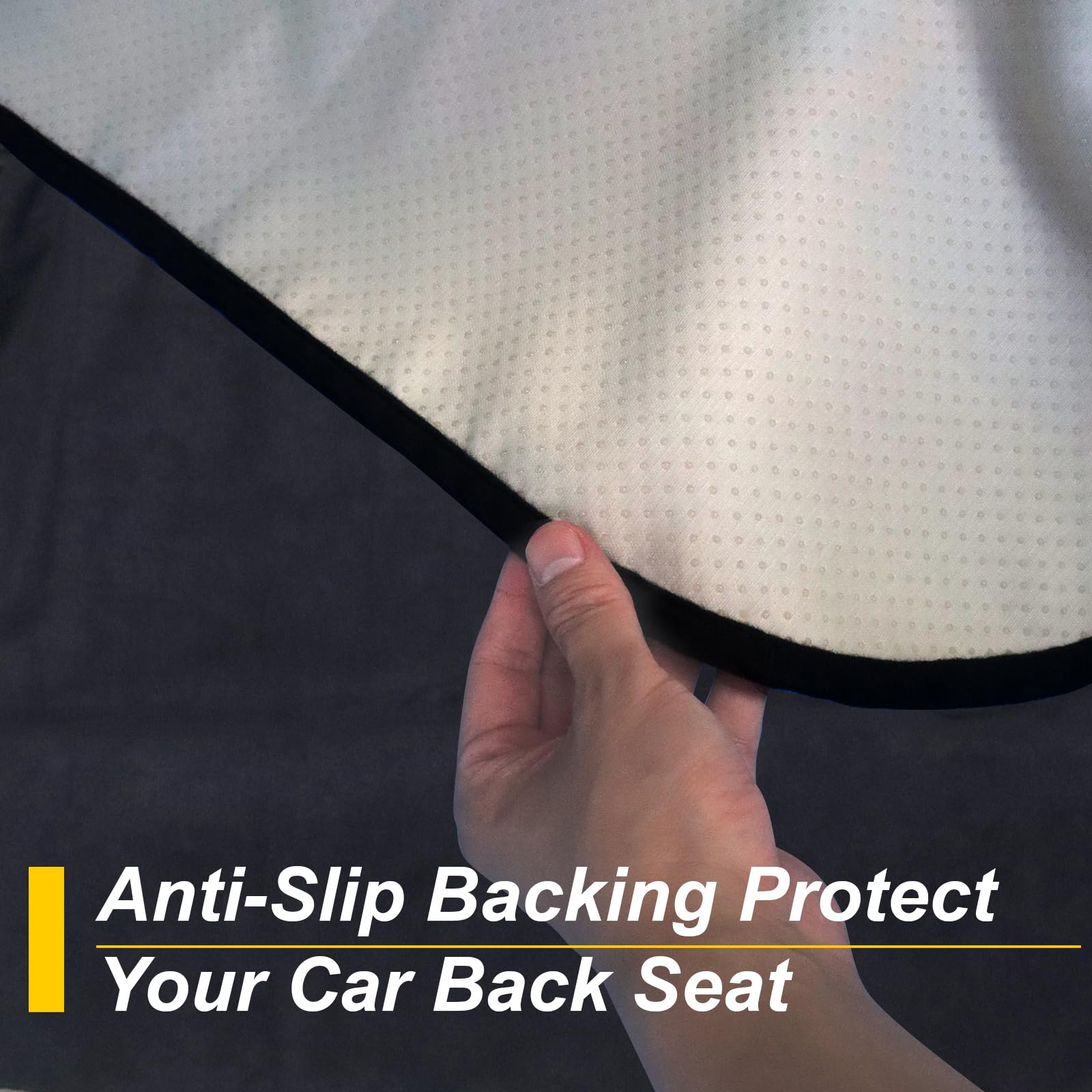 Loyagour Back Seat Cover For Car Trucks Van Suv Jeep,Waterproof Rear Bench Towel Seat Covers For Dogs And Kids,Automotive Backse