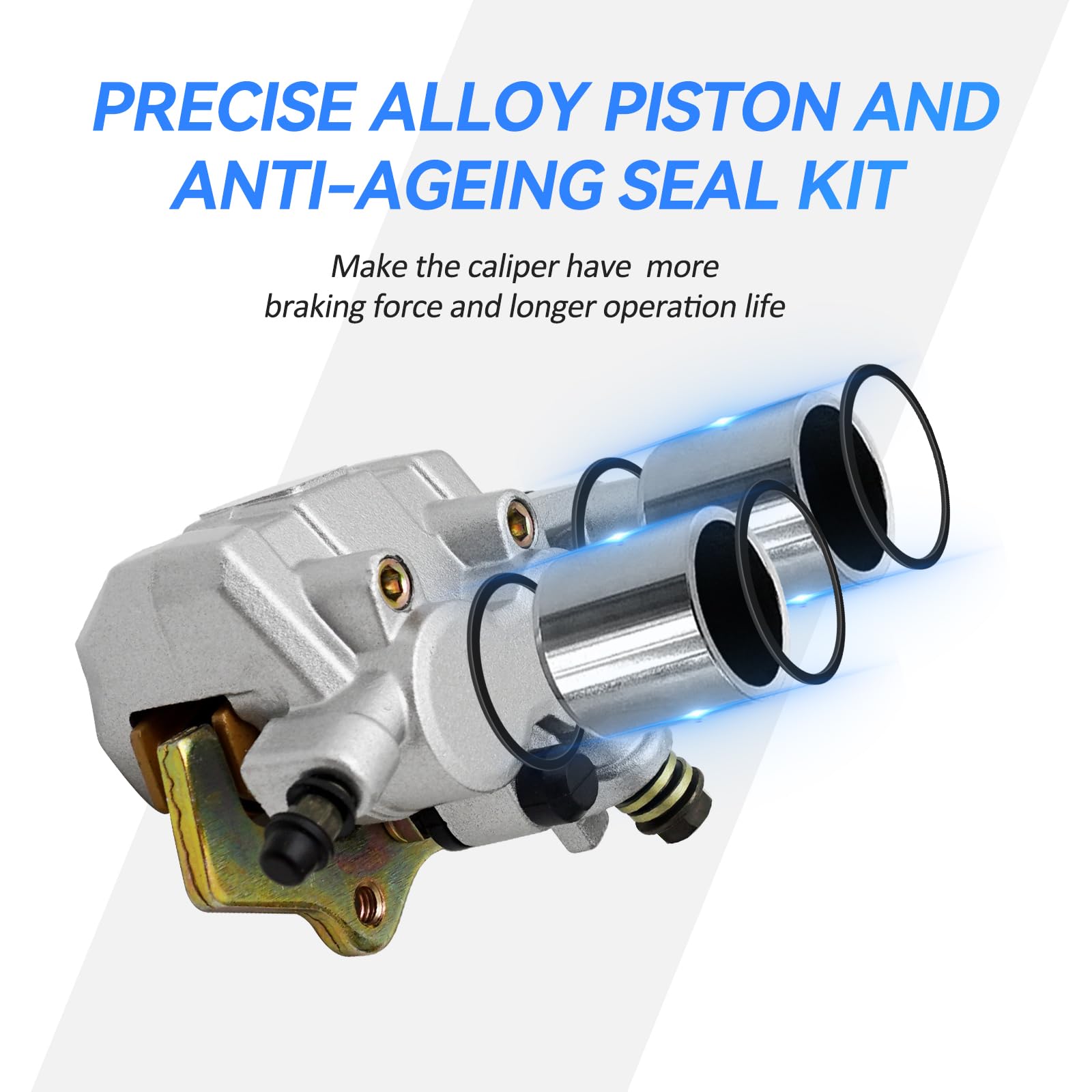 M Mati Front Left Right Brake Calipers & Pads For Kawasaki Teryx 800 Krf800 Teryx4 750 800 Krt 750 800 43080-0165 43080-0166