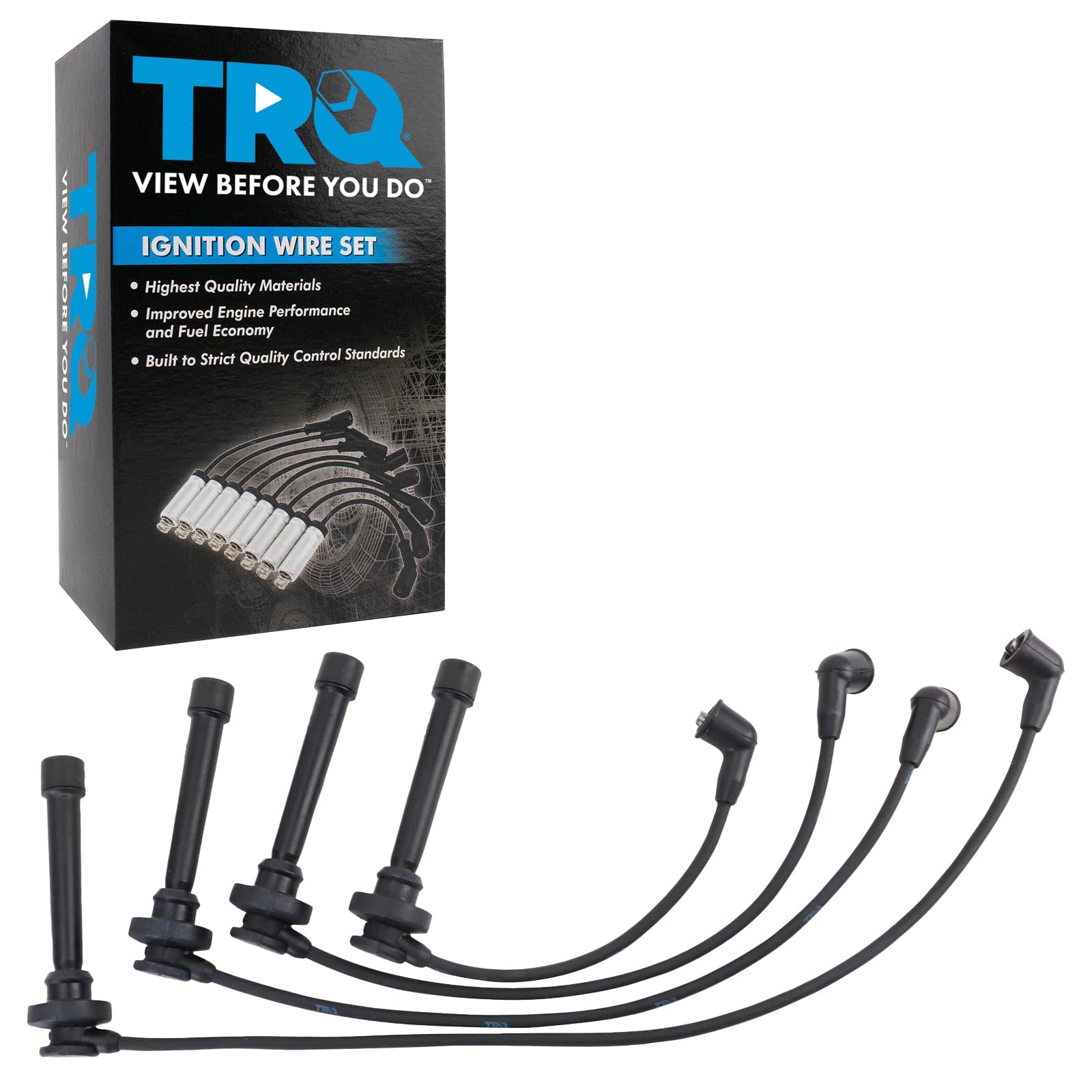 Trq Spark Plug Wire Set Compatible With 1997-1999 Mitsubishi Montero Sport